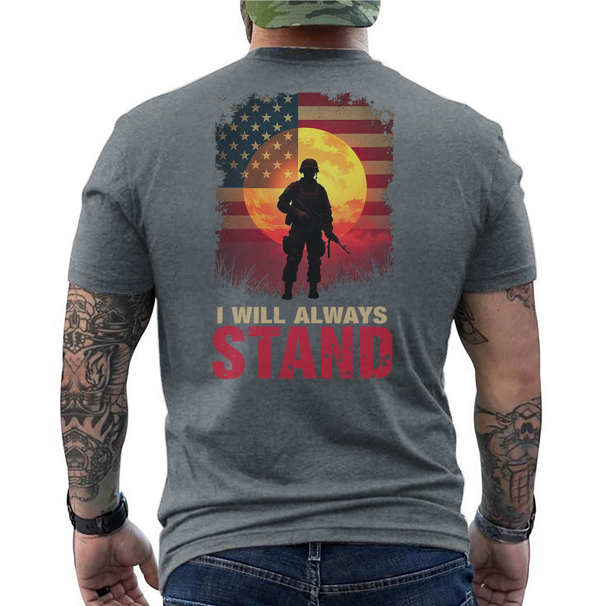 I Will Always Stand Proudly for the Flag Freedom and the Sacrifice of Our Brave Veterans T-Shirt