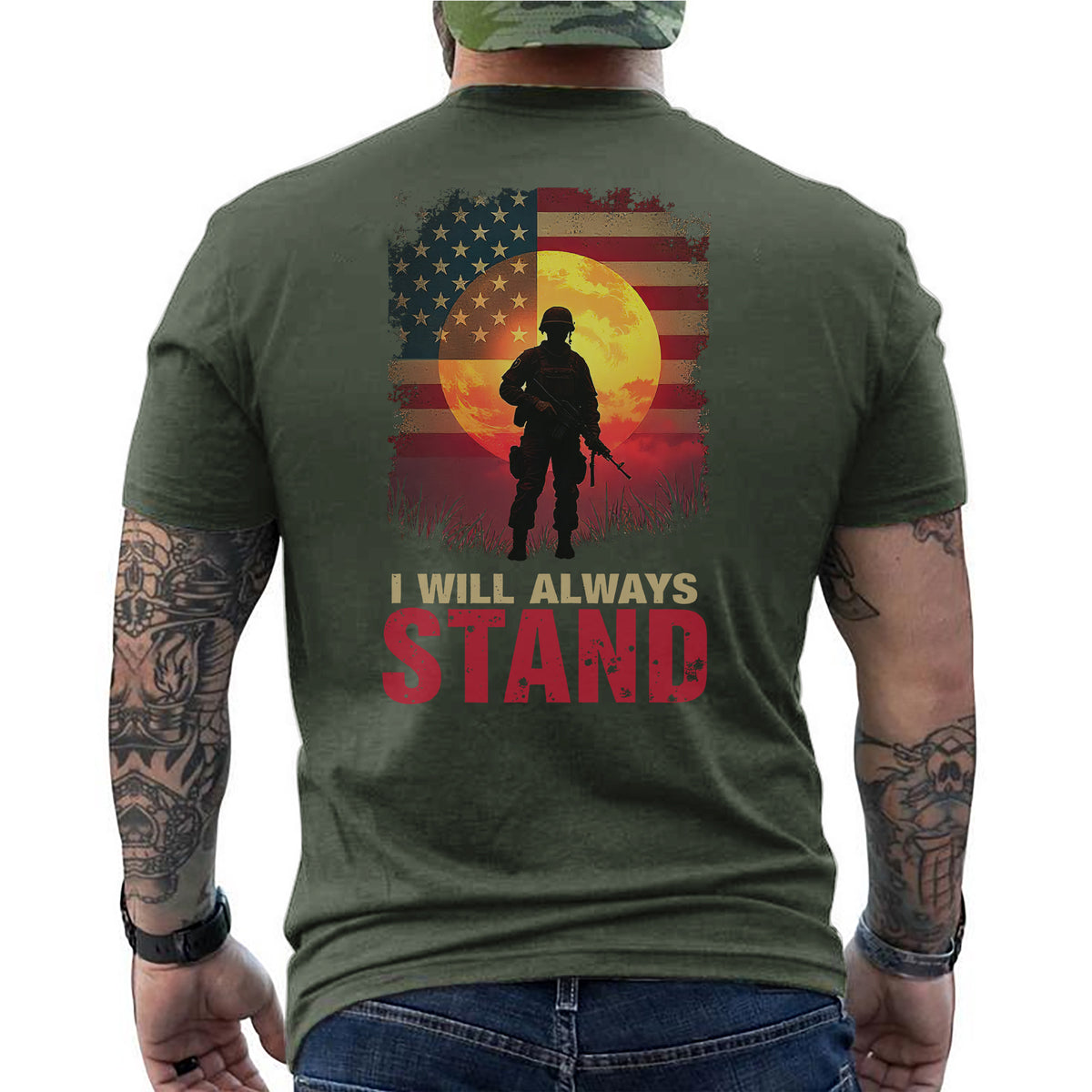 I Will Always Stand Proudly for the Flag T-Shirt