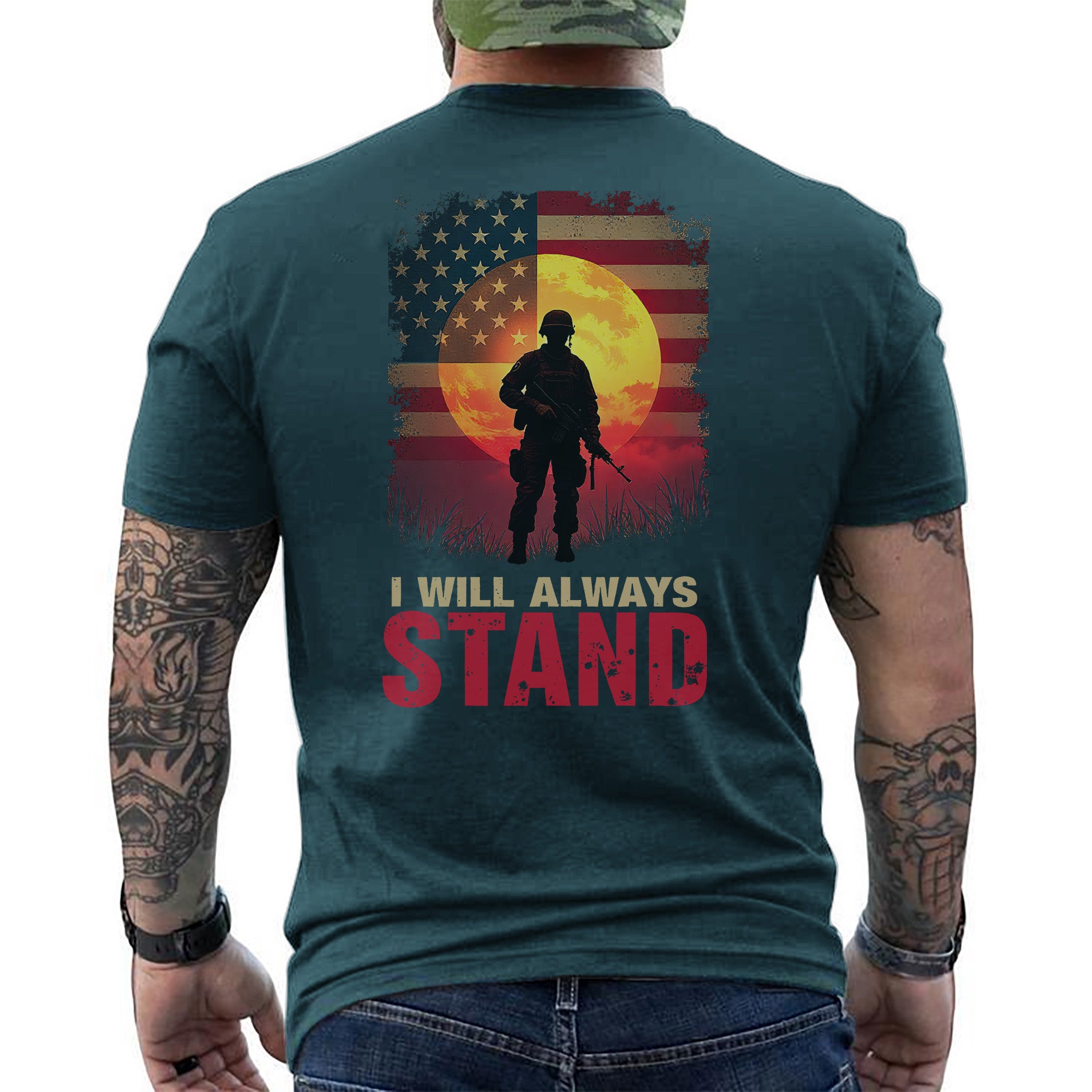 I Will Always Stand Proudly for the Flag Freedom and the Sacrifice of Our Brave Veterans T-Shirt