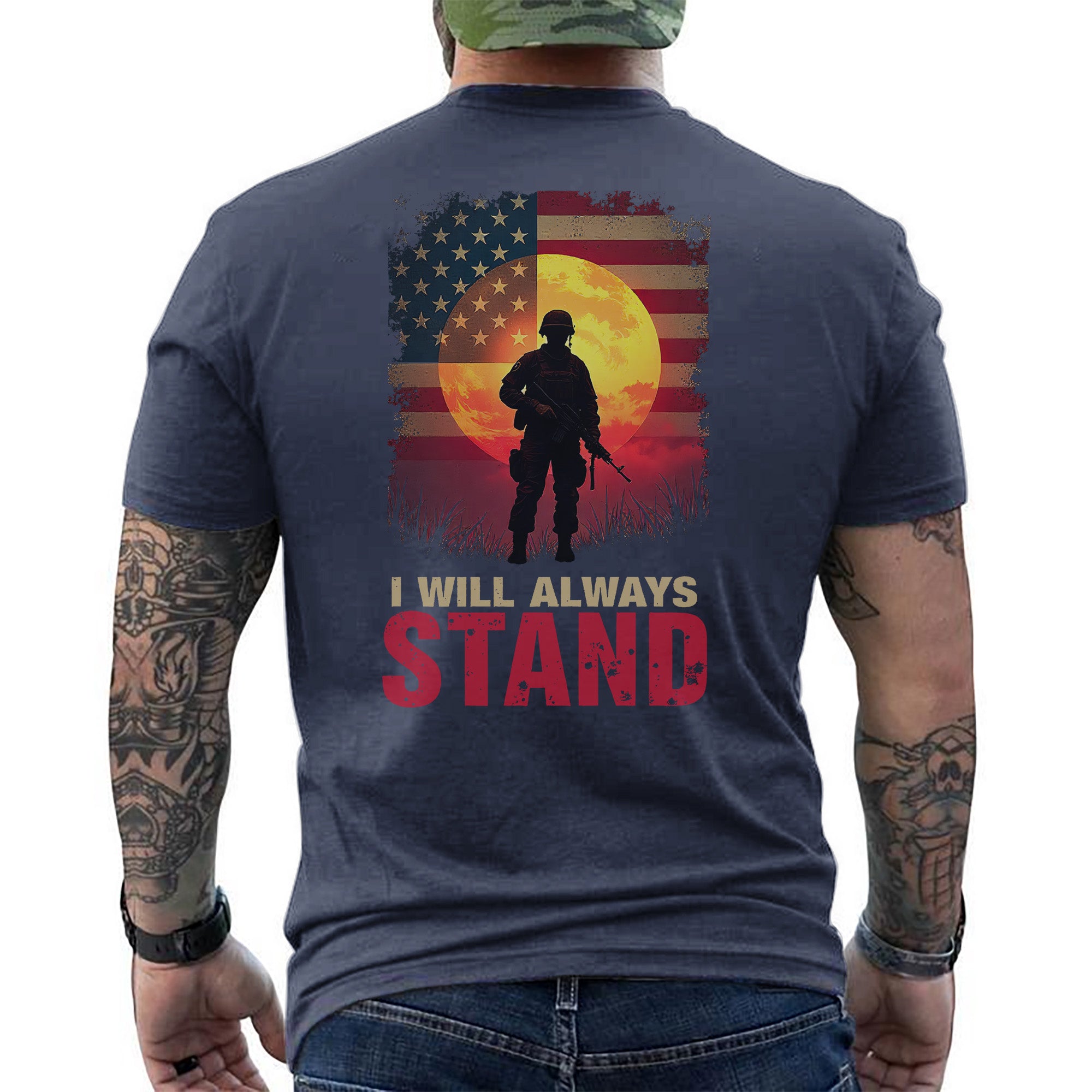 I Will Always Stand Proudly for the Flag Freedom and the Sacrifice of Our Brave Veterans T-Shirt