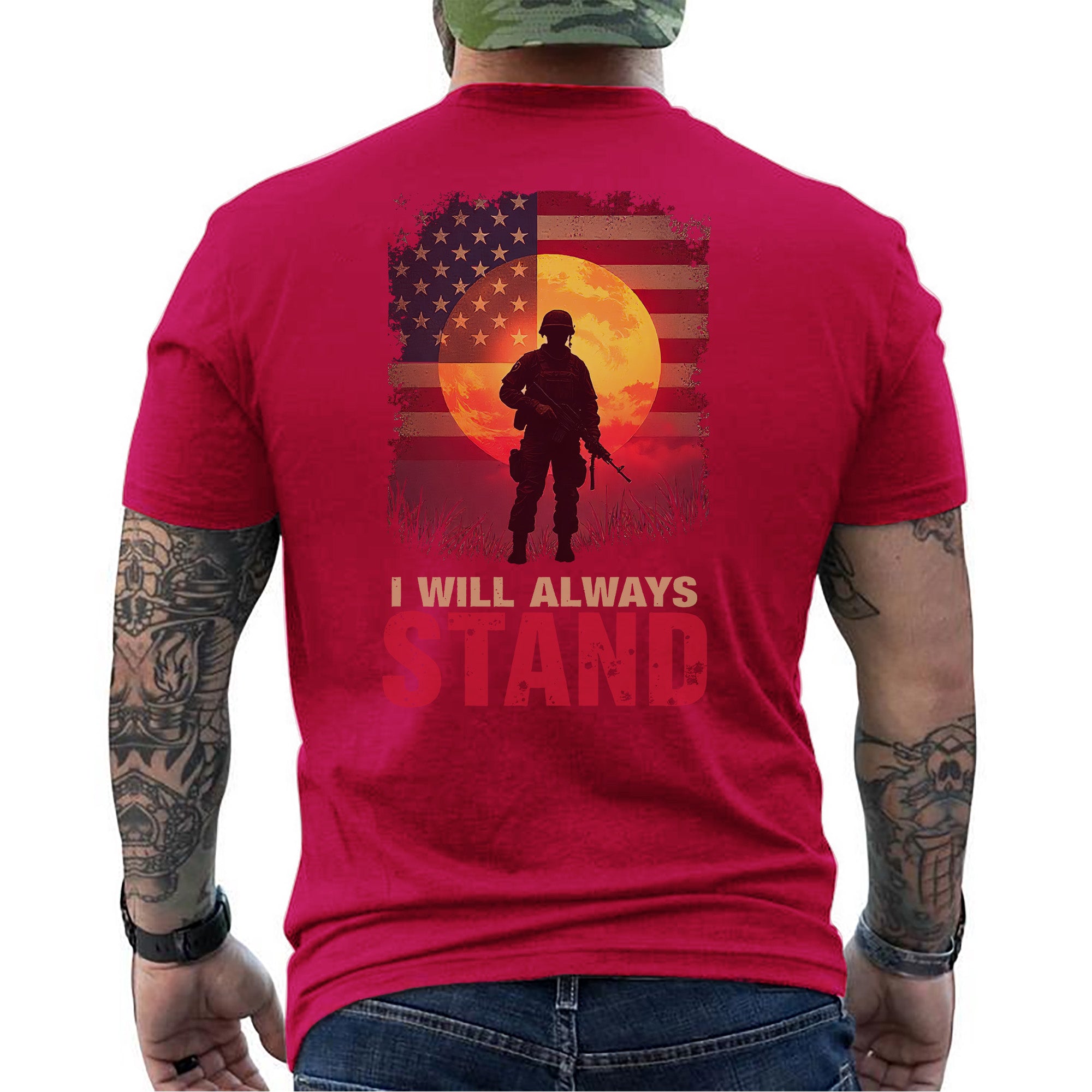 I Will Always Stand Proudly for the Flag Freedom and the Sacrifice of Our Brave Veterans T-Shirt