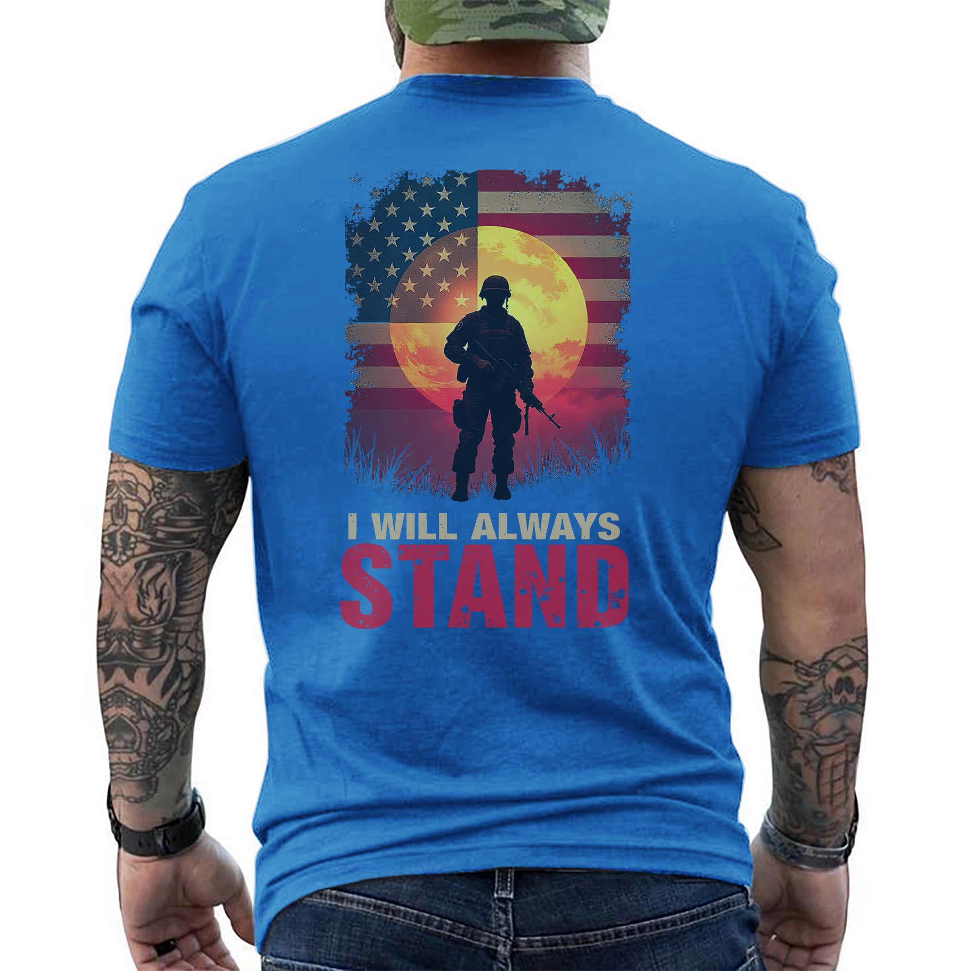 I Will Always Stand Proudly for the Flag Freedom and the Sacrifice of Our Brave Veterans T-Shirt