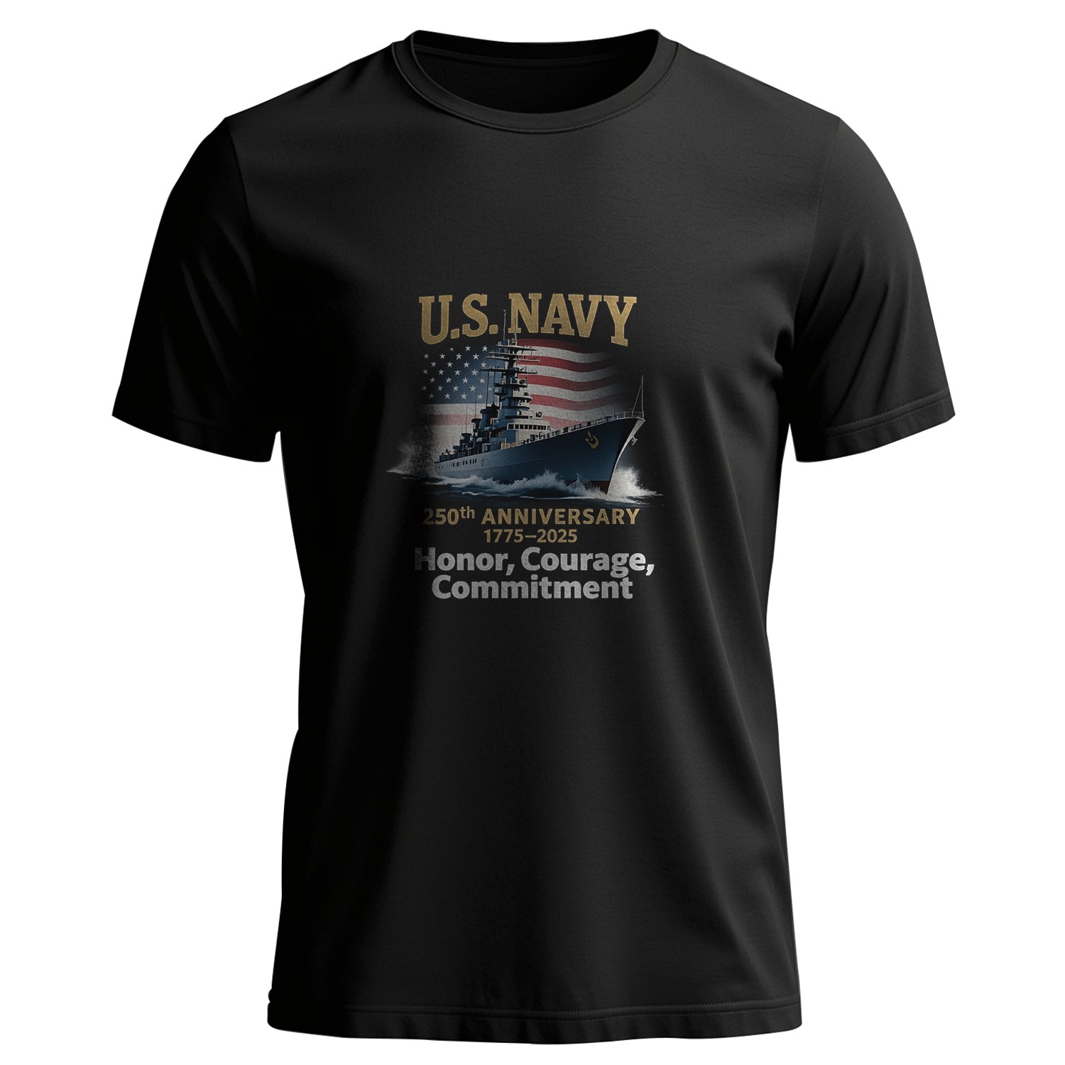 U.S. Navy 250th Anniversary 1775-2025 T-Shirt