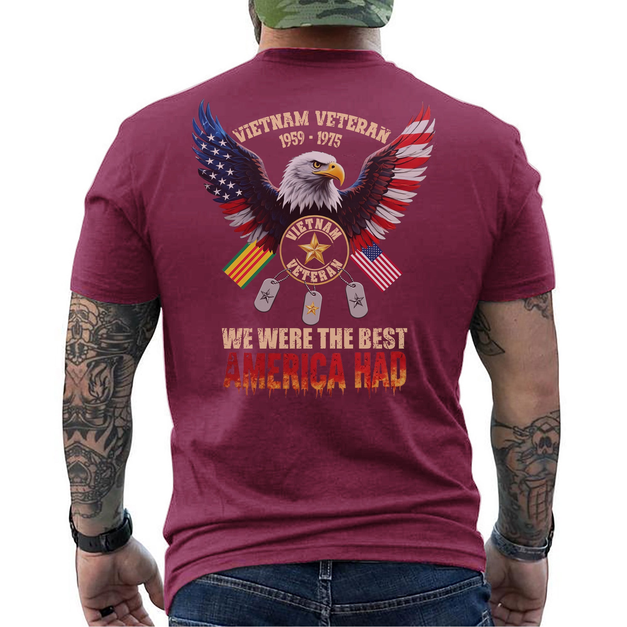 Vietnam 1959–1975 Veteran We Were the Best America Had Honoring Service Sacrifice and Pride T-Shirt