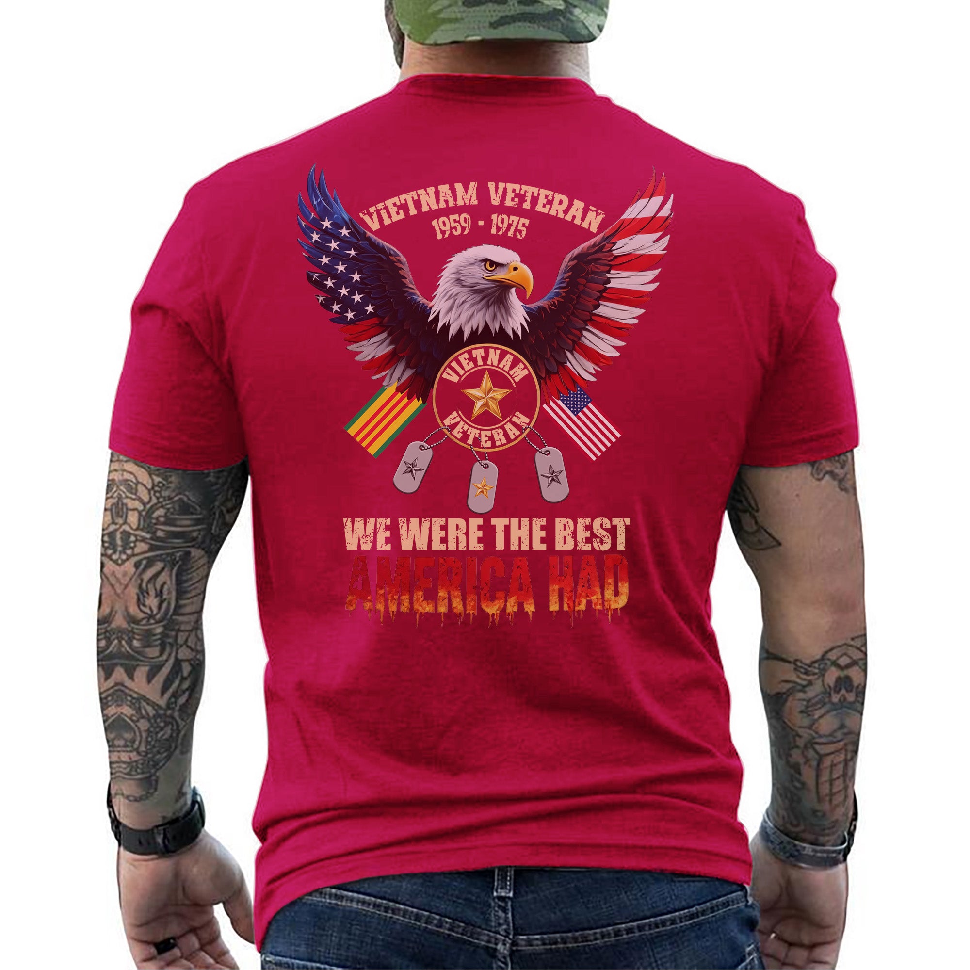 Vietnam 1959–1975 Veteran We Were the Best America Had Honoring Service Sacrifice and Pride T-Shirt