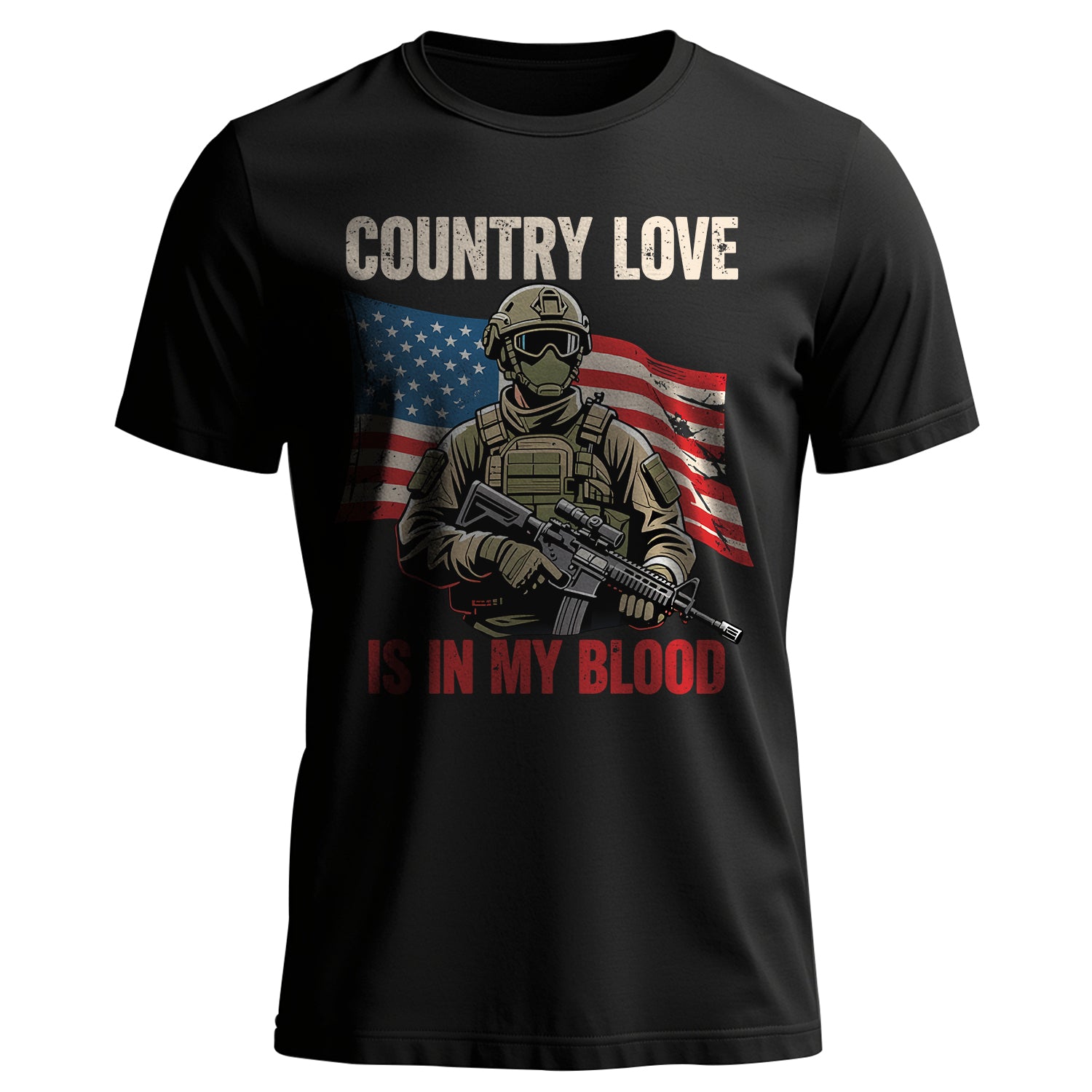 Country Love Is in My Blood Proud T-Shirt