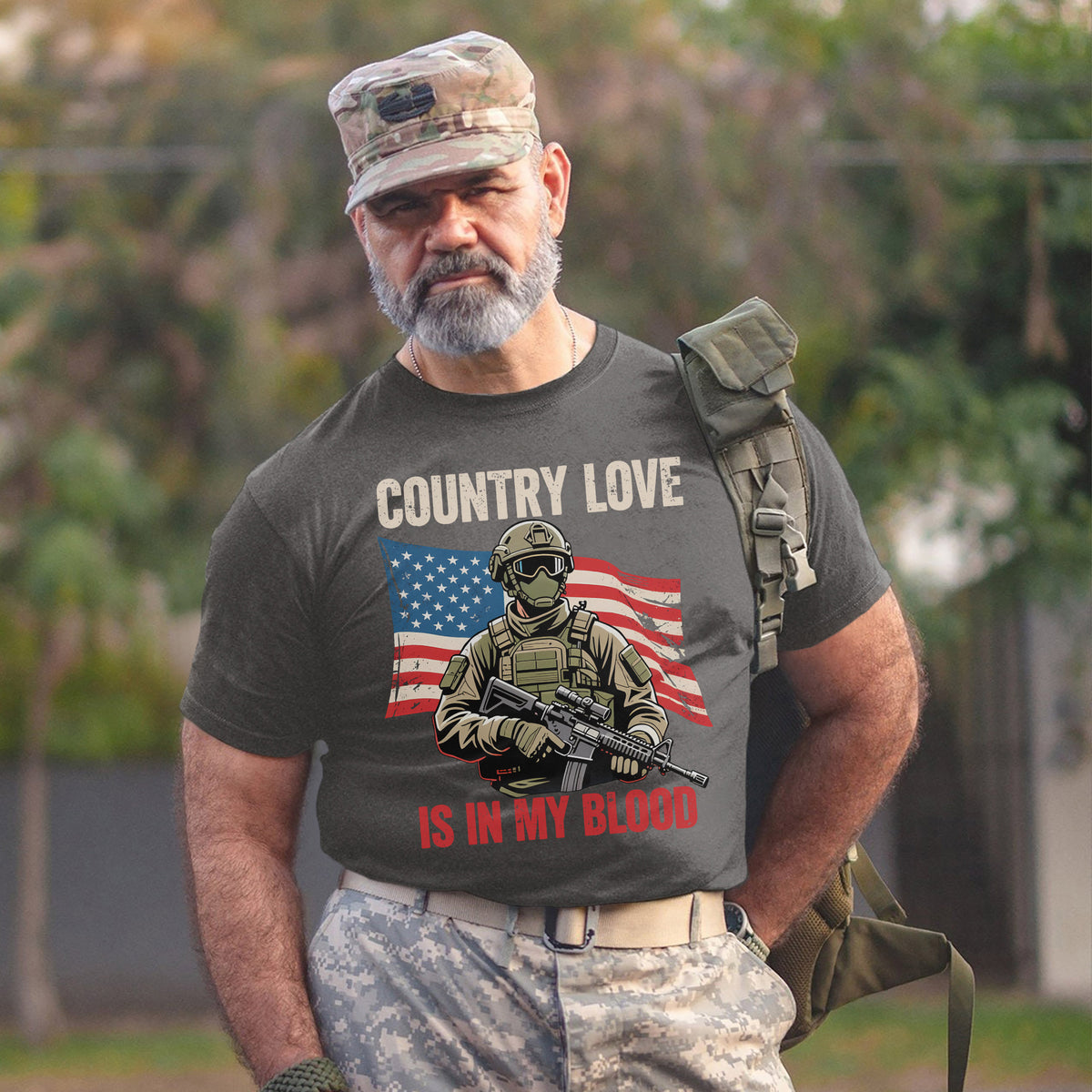 Country Love Is in My Blood Proud T-Shirt