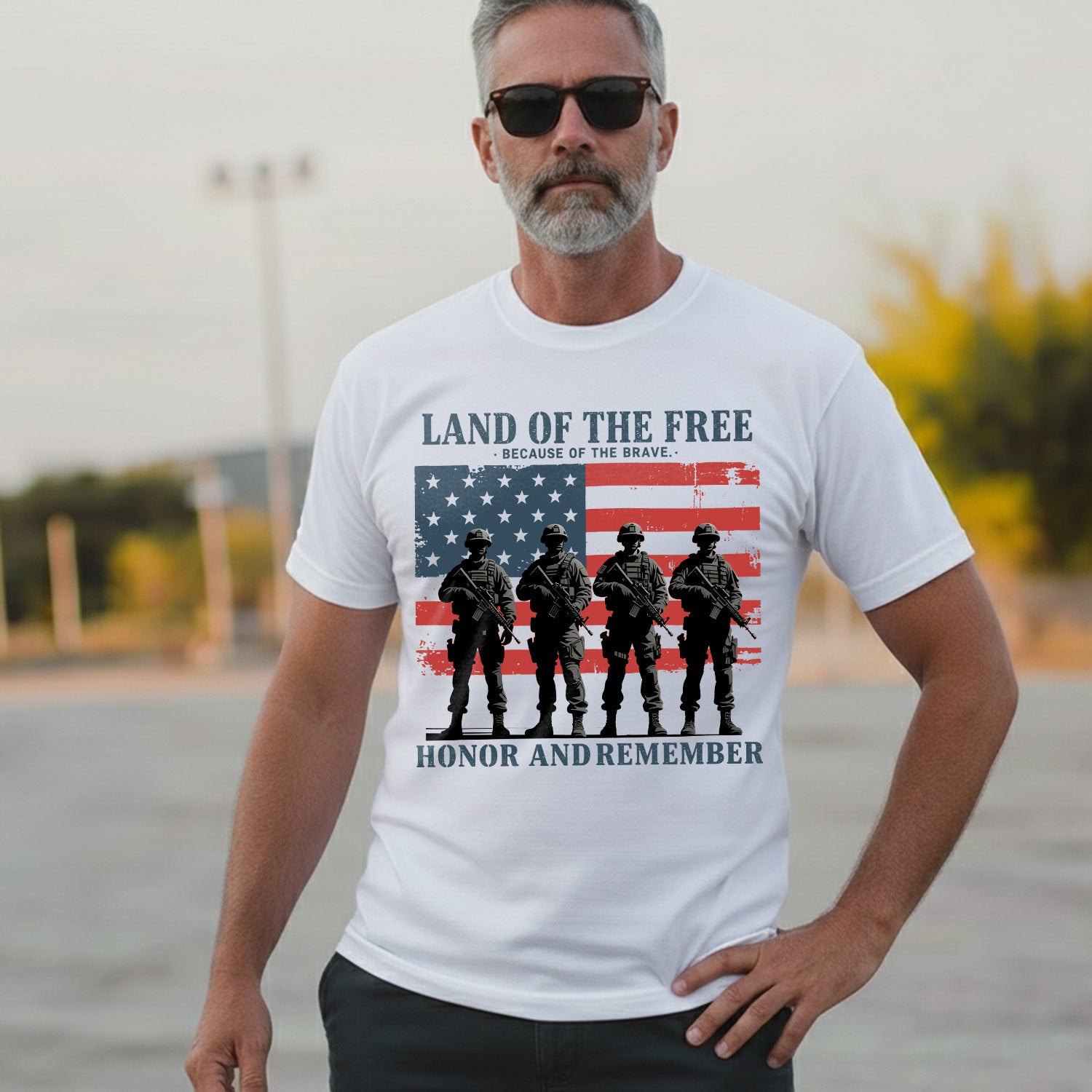 Land of the Free Because of the Brave T-Shirt