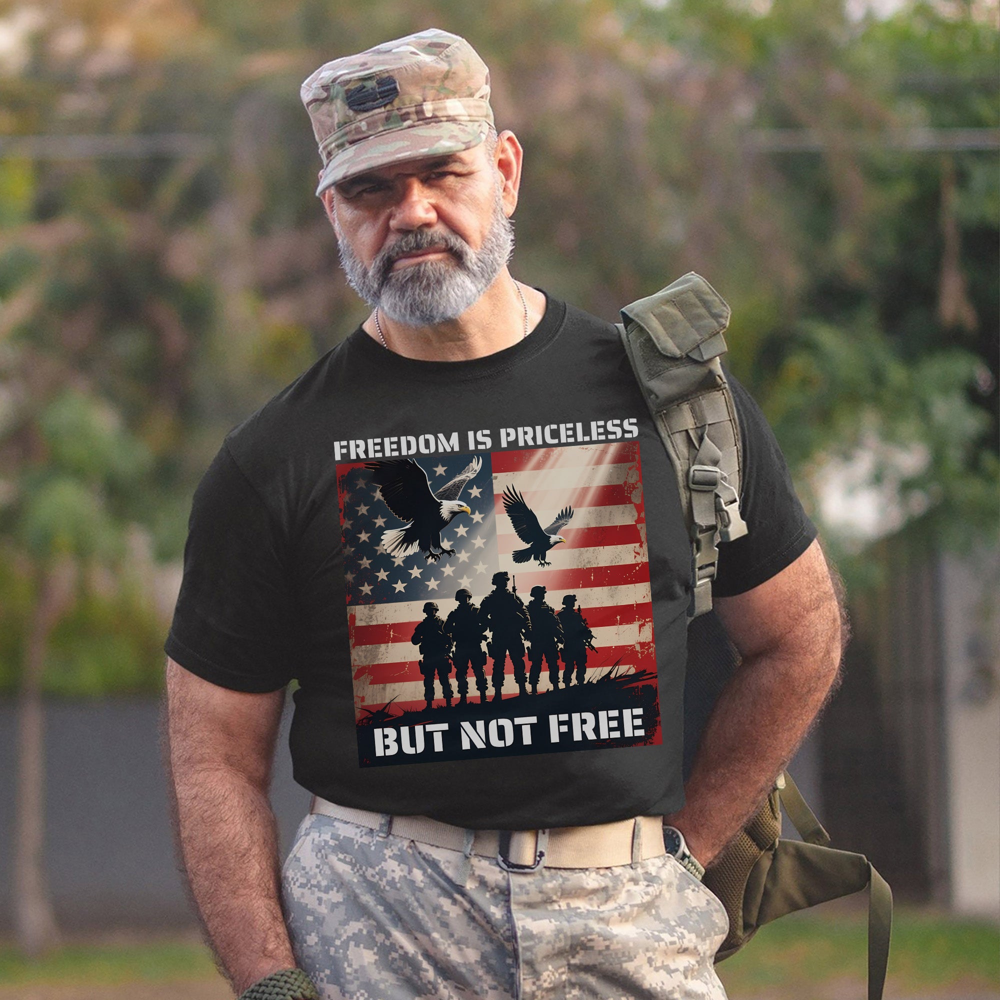 Freedom Is Priceless But Not Free Honoring the Brave Who Paid the Cost for Liberty and Peace T-Shirt