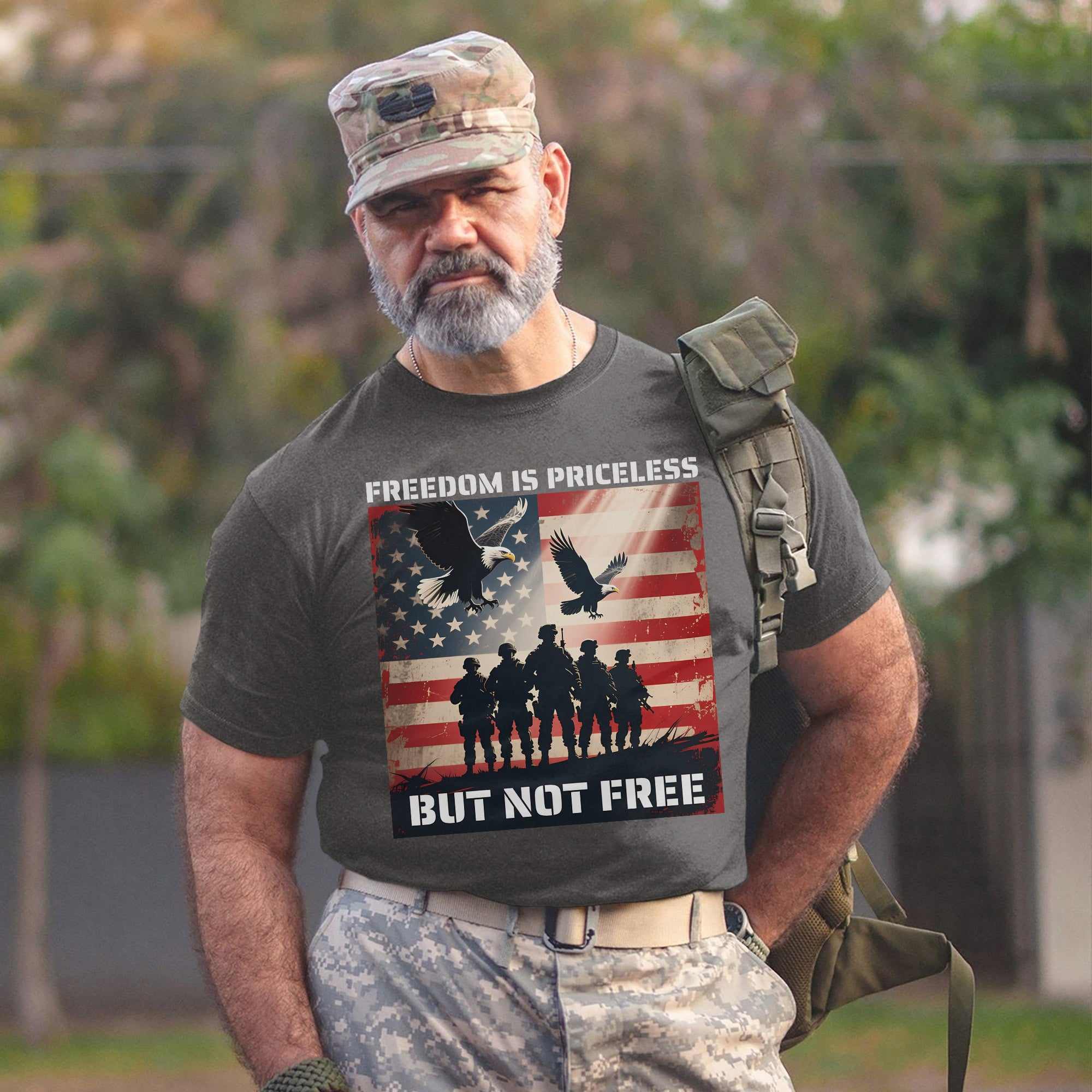 Freedom Is Priceless But Not Free Honoring the Brave Who Paid the Cost for Liberty and Peace T-Shirt