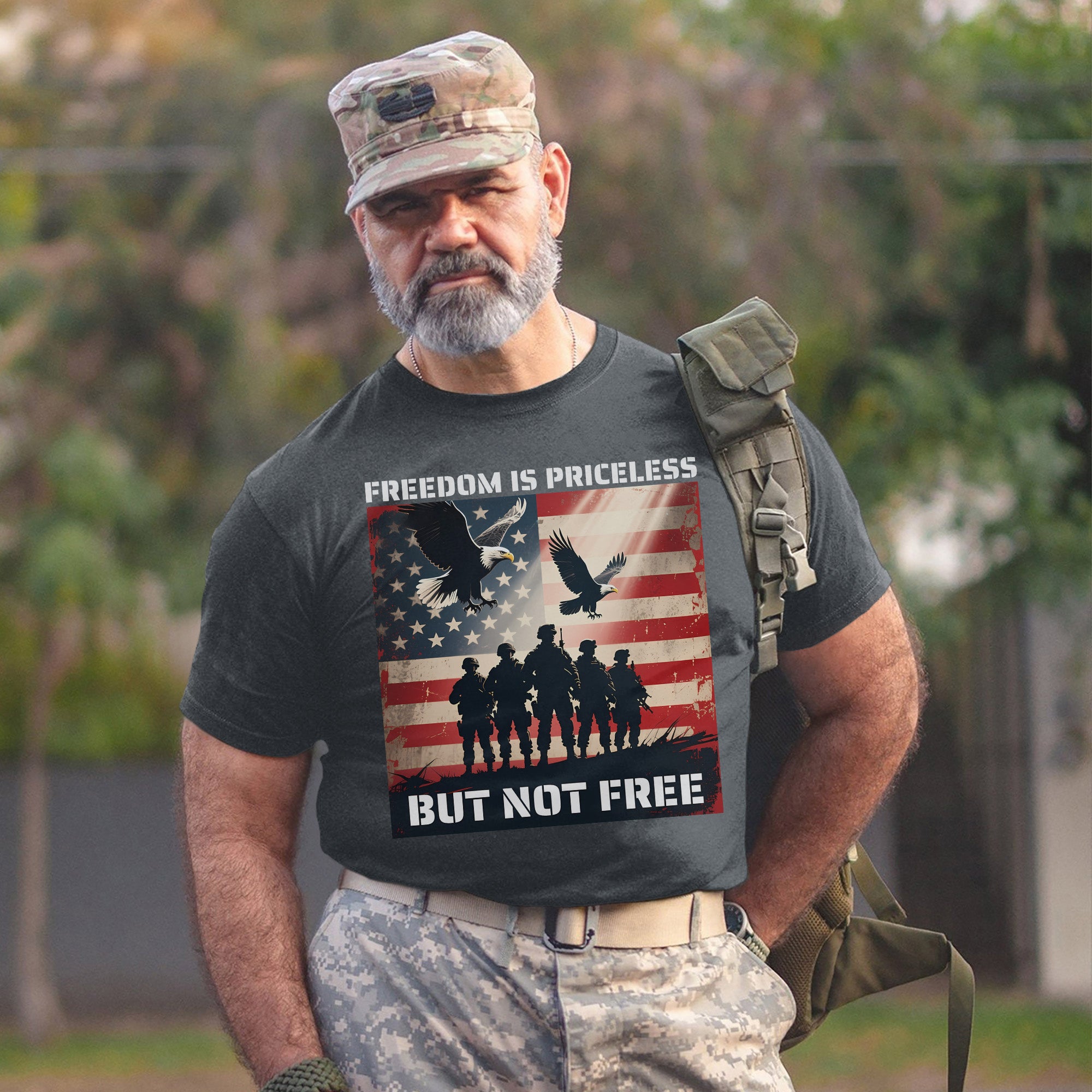 Freedom Is Priceless But Not Free Honoring the Brave Who Paid the Cost for Liberty and Peace T-Shirt