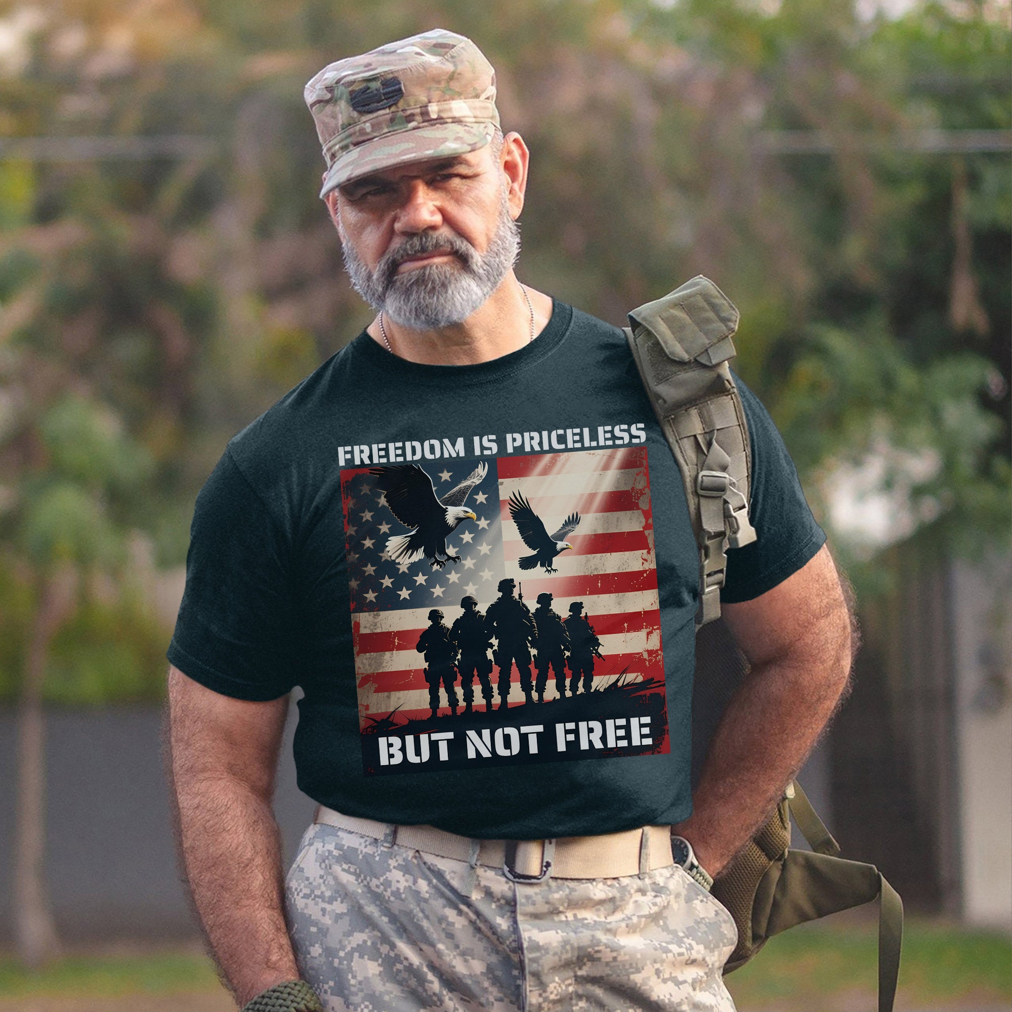 Freedom Is Priceless But Not Free Honoring the Brave Who Paid the Cost for Liberty and Peace T-Shirt