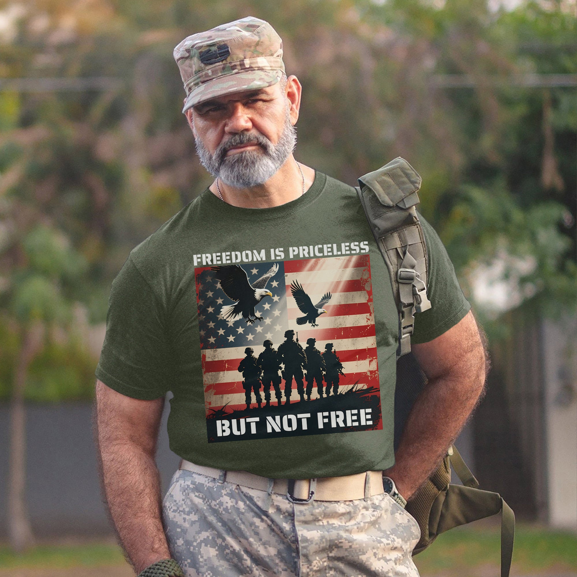 Freedom Is Priceless But Not Free Honoring the Brave Who Paid the Cost for Liberty and Peace T-Shirt