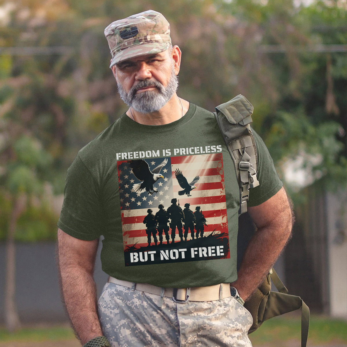 Freedom Is Priceless But Not Free Honoring the Brave Who Paid the Cost for Liberty and Peace T-Shirt