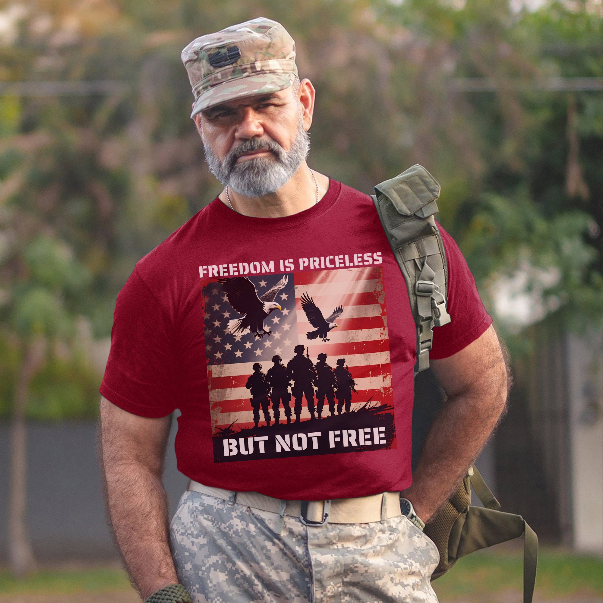 Freedom Is Priceless But Not Free Honoring the Brave Who Paid the Cost for Liberty and Peace T-Shirt