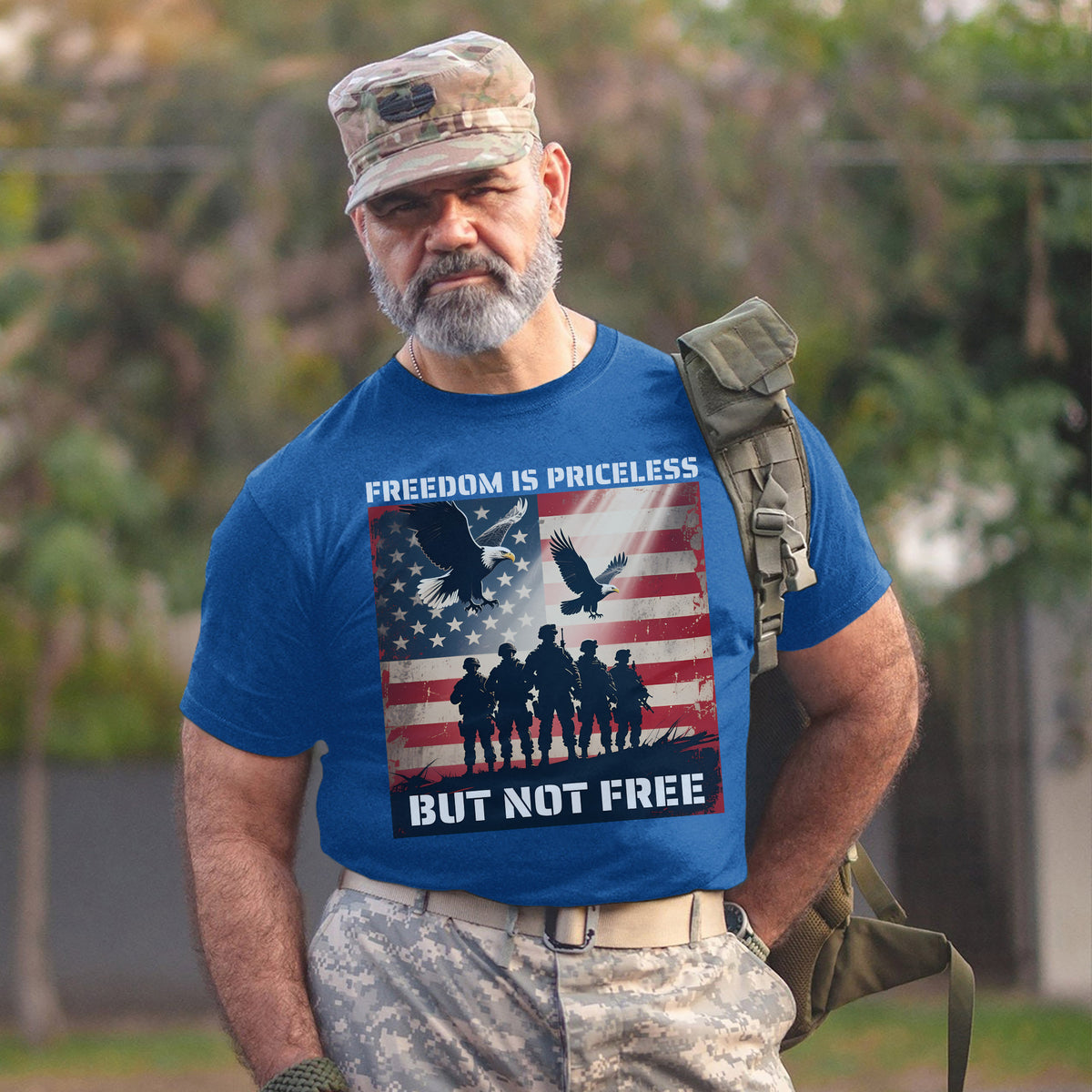 Freedom Is Priceless But Not Free Honoring the Brave Who Paid the Cost for Liberty and Peace T-Shirt