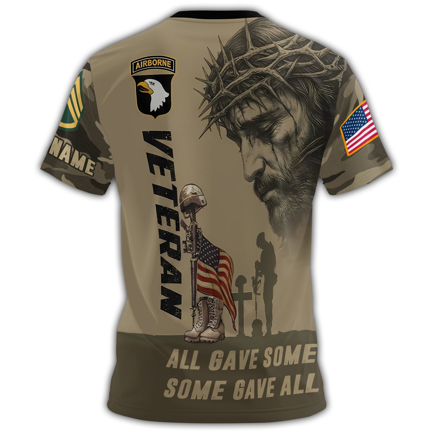 Airborne Faith and Sacrifice Forever Remembered All-over Print Personalized T-Shirt