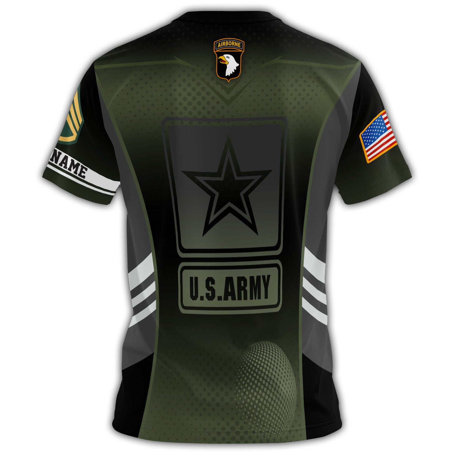 Airborne Legacy Worn with Pride All-over Print Personalized T-Shirt