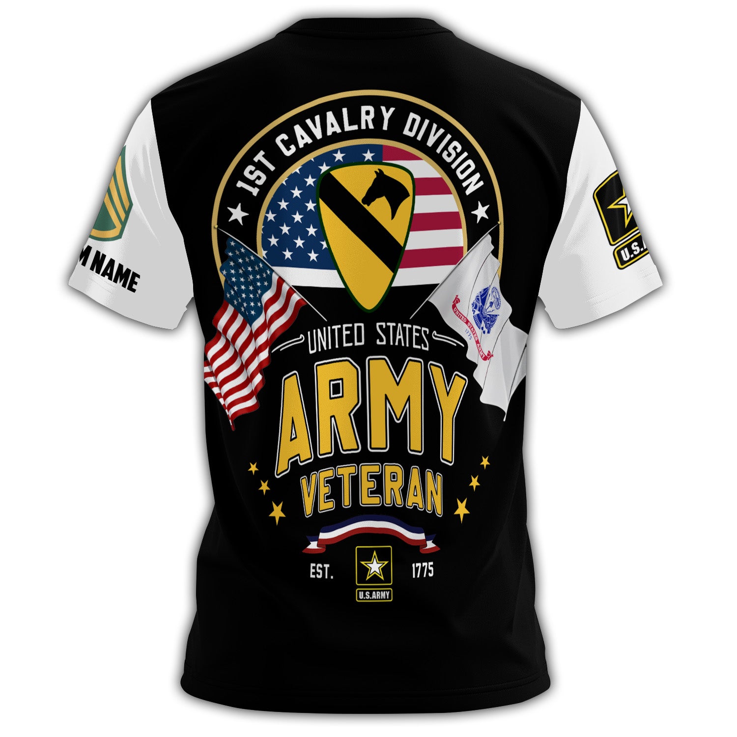 First Cavalry Veteran Honor and Heritage All-over Print Personalized T-Shirt