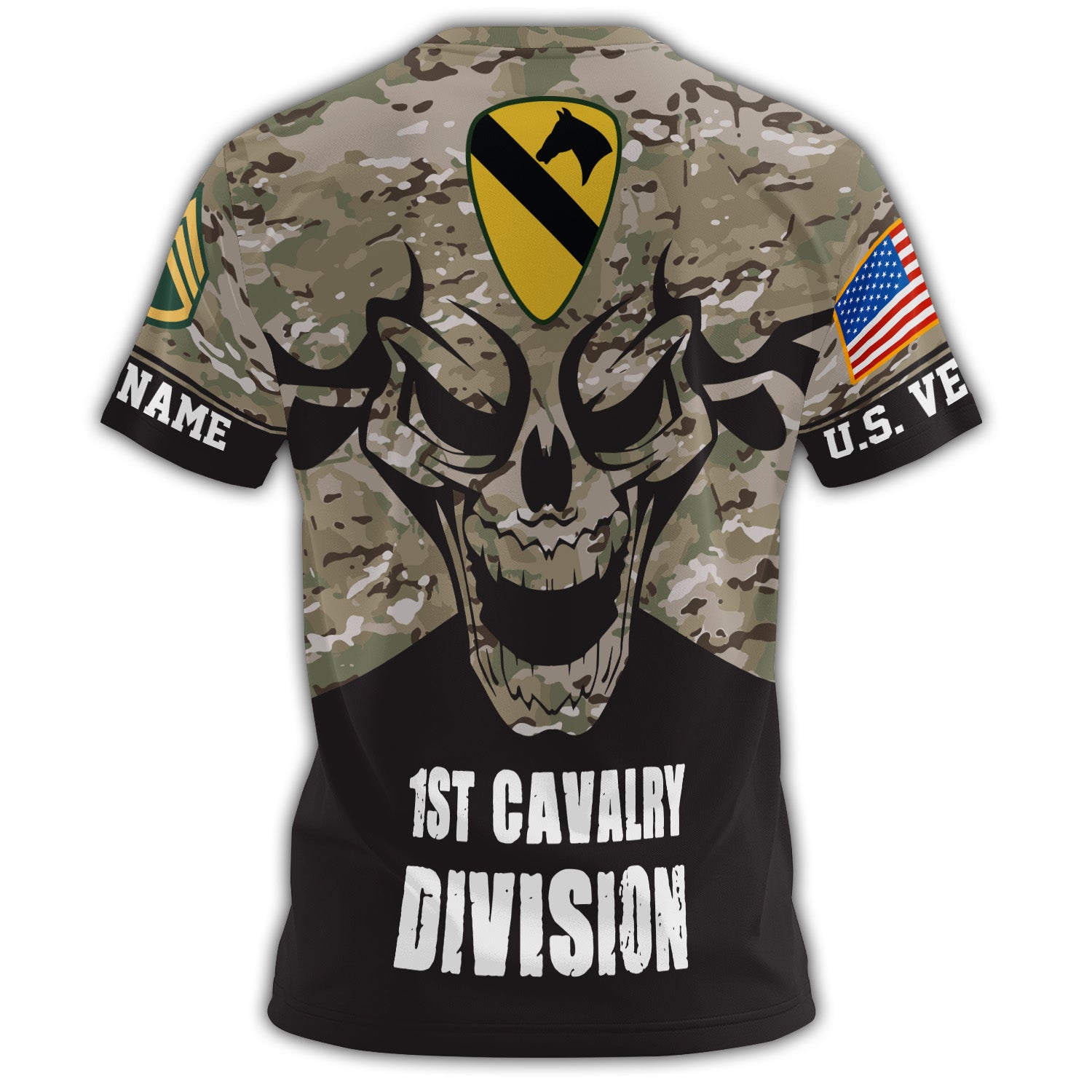 Old Warrior Spirit of the First Cavalry All-over Print Personalized T-Shirt