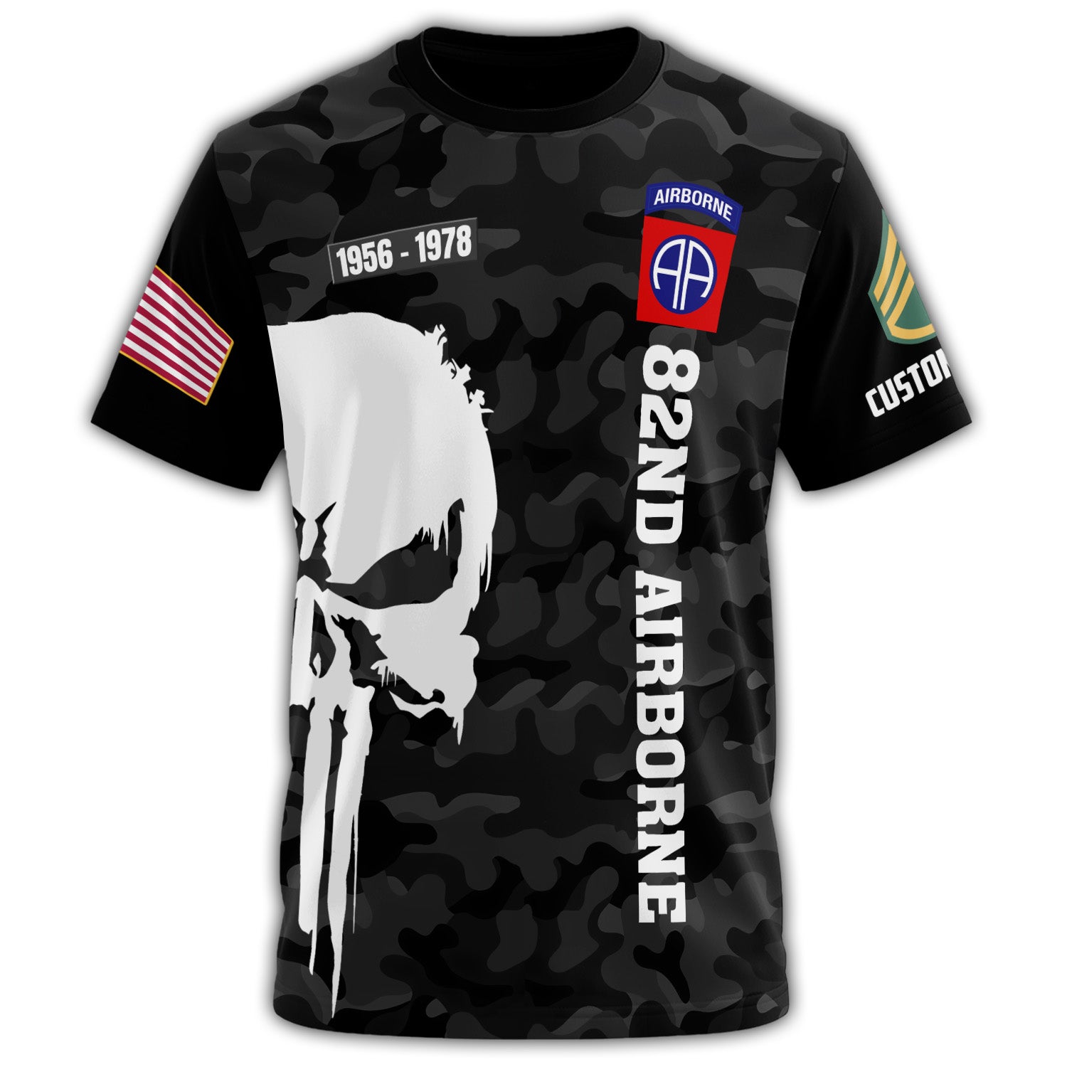 I Served with 82nd Airborne Pride All-over Print Personalized T-Shirt Secondary image