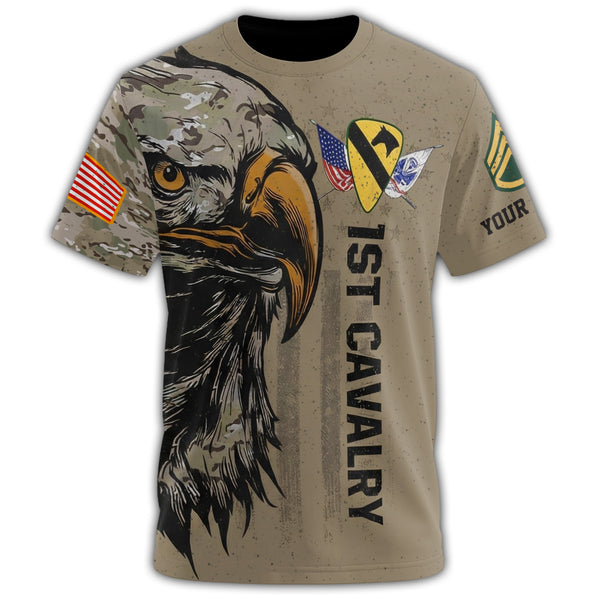 1st Cavalry Division Memorial Day Never Forget Some Gave All Shirt All-over Print Personalized T-Shirt
