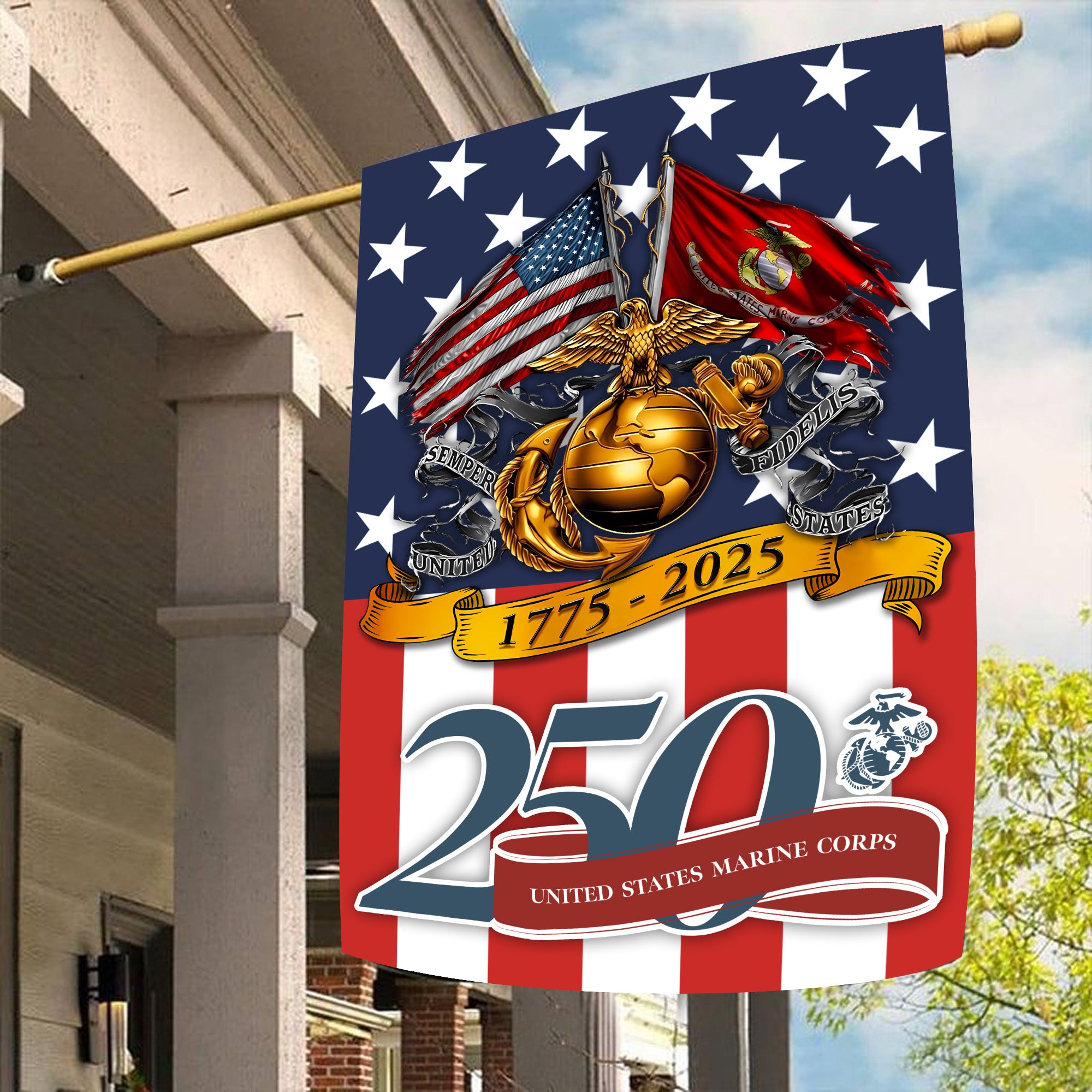 U.S. Marine Corps 250 Years Honor Flag Secondary image
