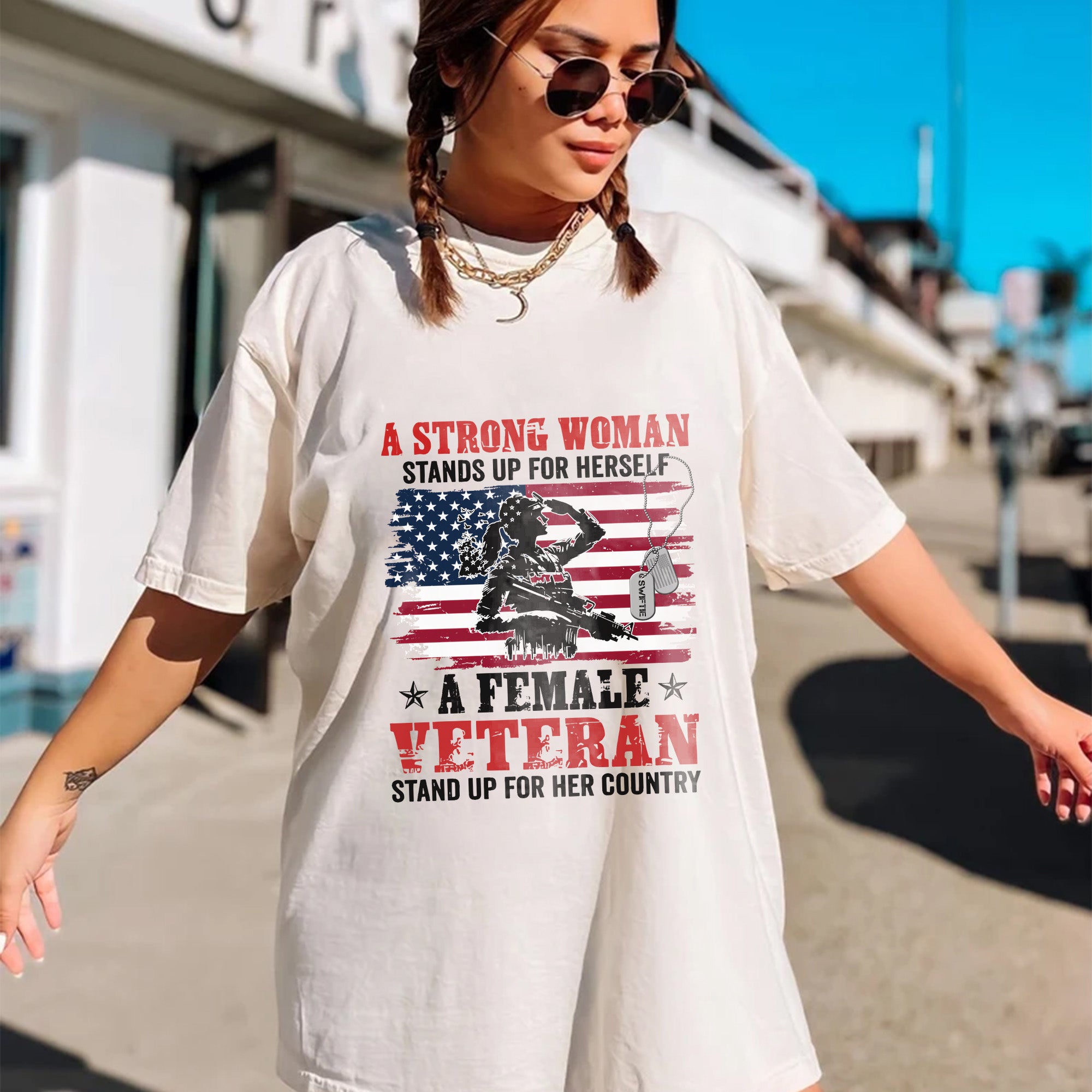 A Strong Woman Stands Up Comfort Colors T-Shirt