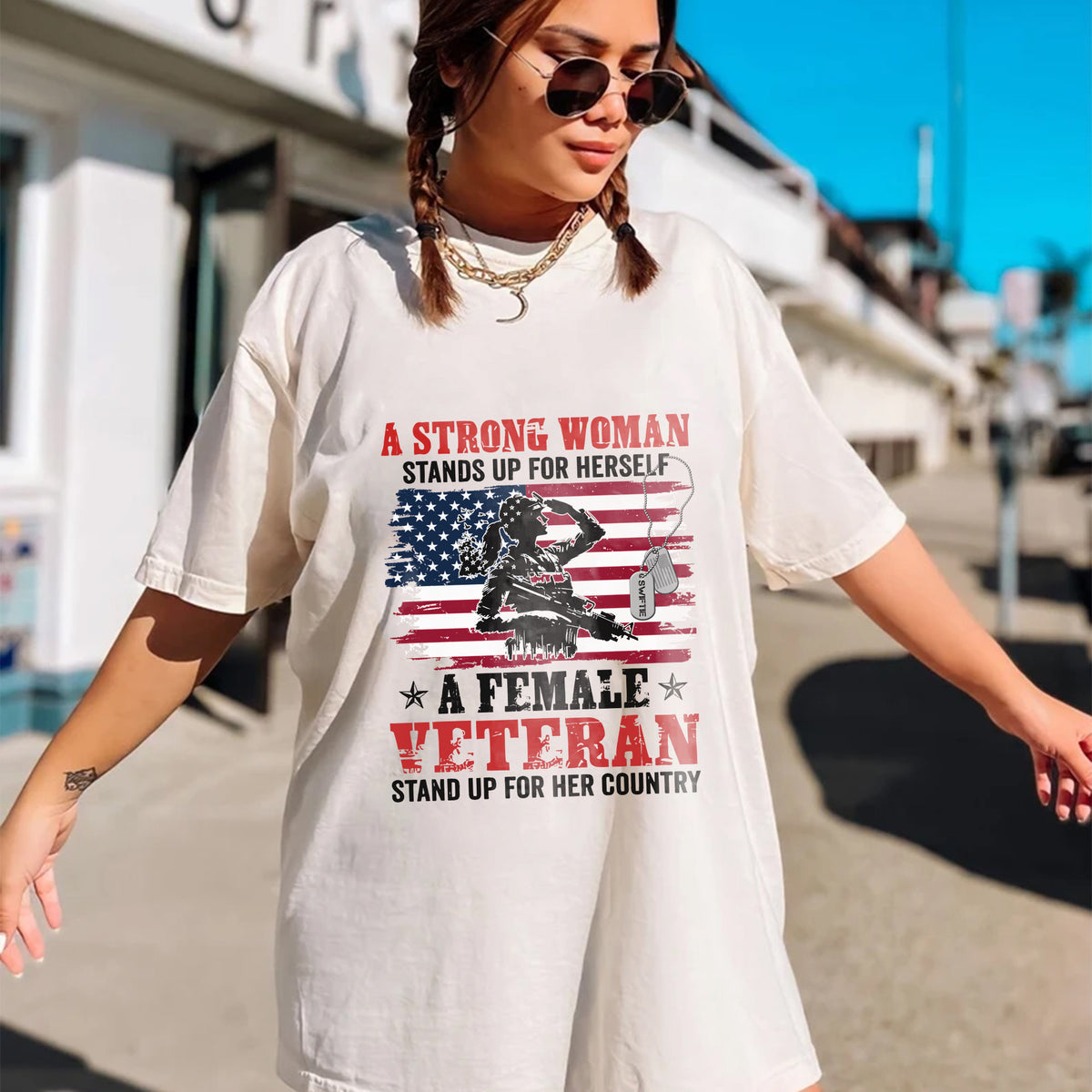 A Strong Woman Stands Up Comfort Colors T-Shirt