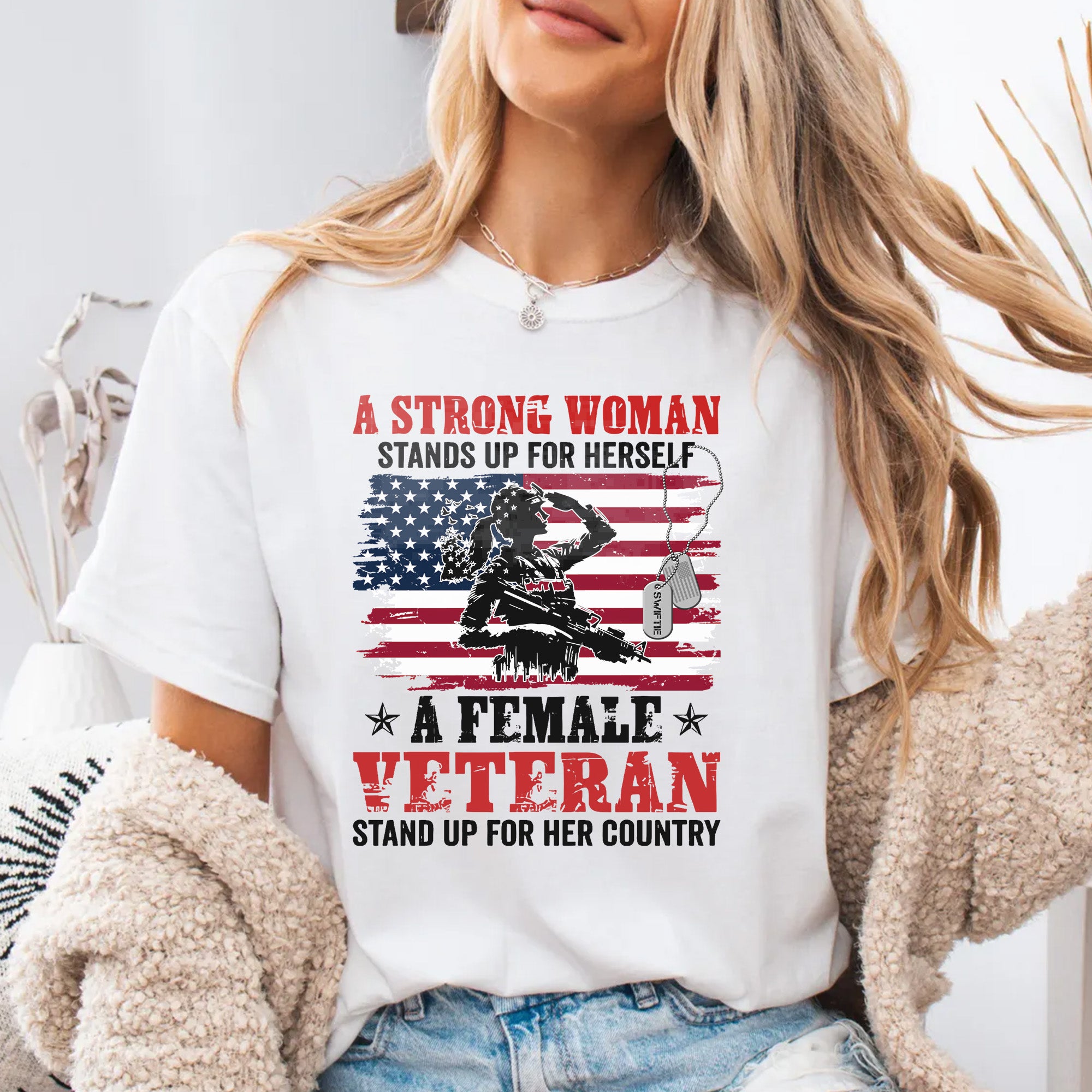 A Strong Woman Stands Up Comfort Colors T-Shirt
