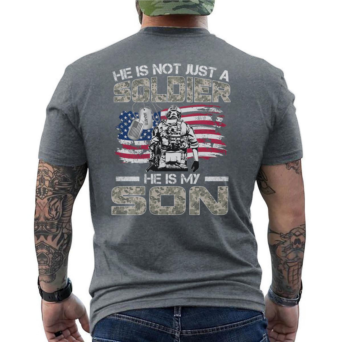 US Army He Is Not Just a Soldier He Is My Son Personalized T-Shirt