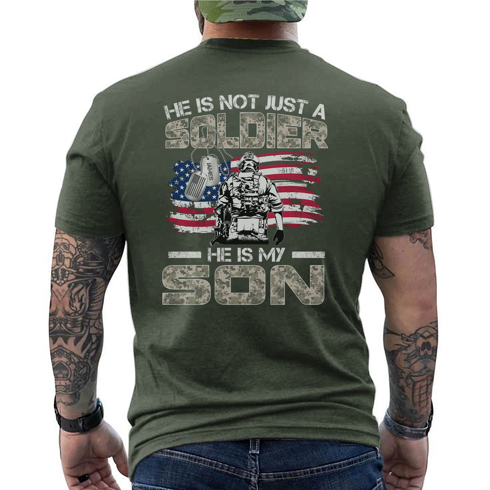 US Army He Is Not Just a Personalized T-Shirt