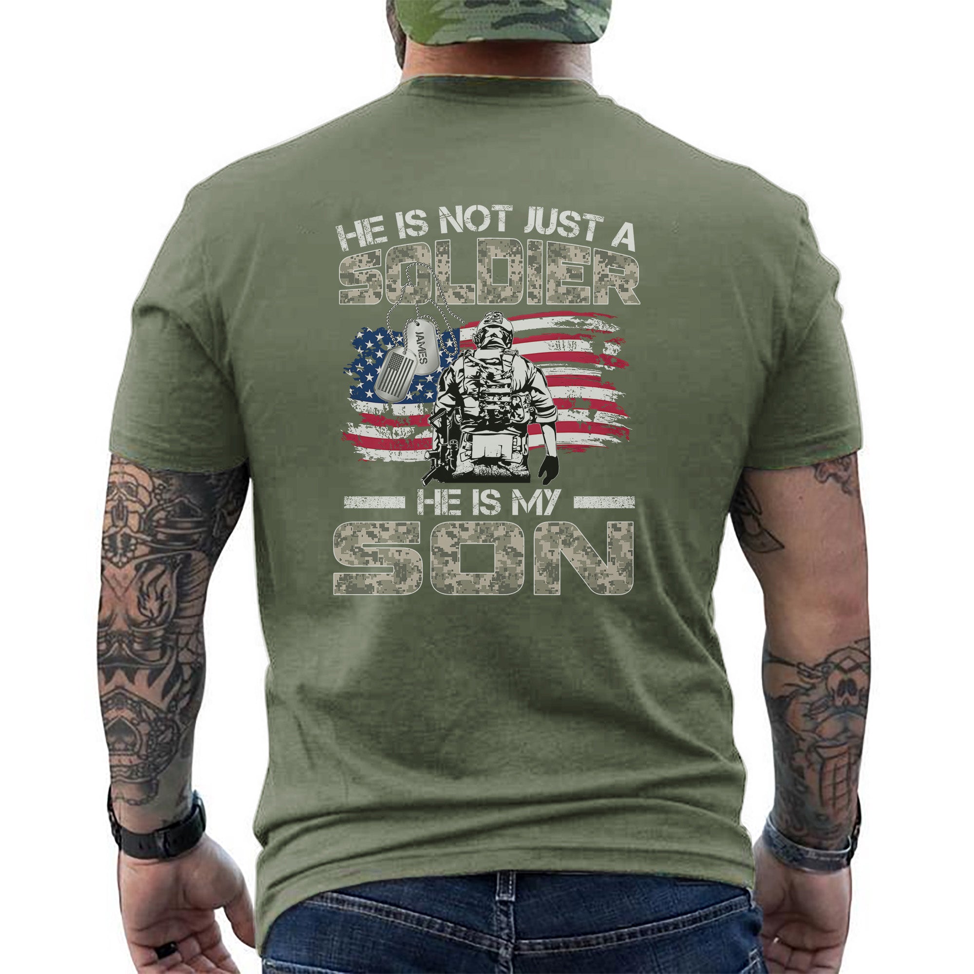 US Army He Is Not Just a Personalized T-Shirt