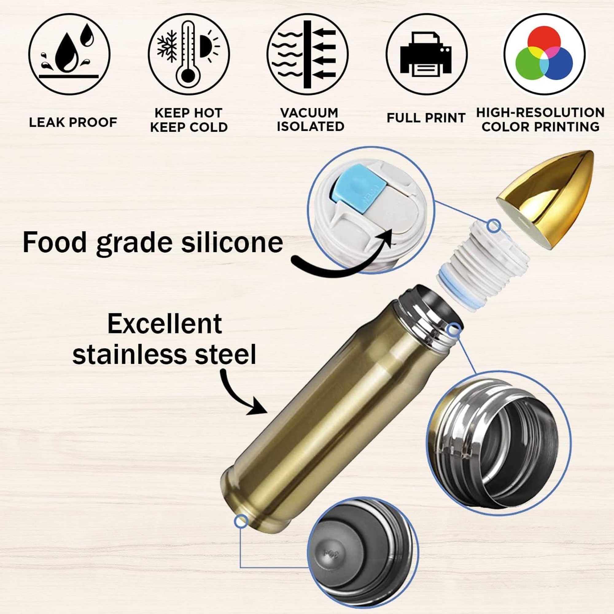 Veteran Pride All-over Print Personalized Bullet Tumbler