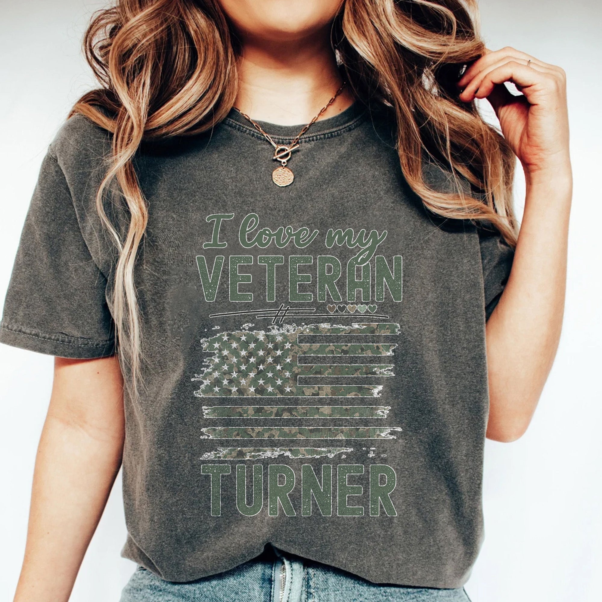 Love My Veteran Personalized Comfort Colors T-Shirt