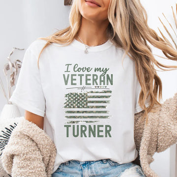 Love My Veteran Personalized Comfort Colors T-Shirt