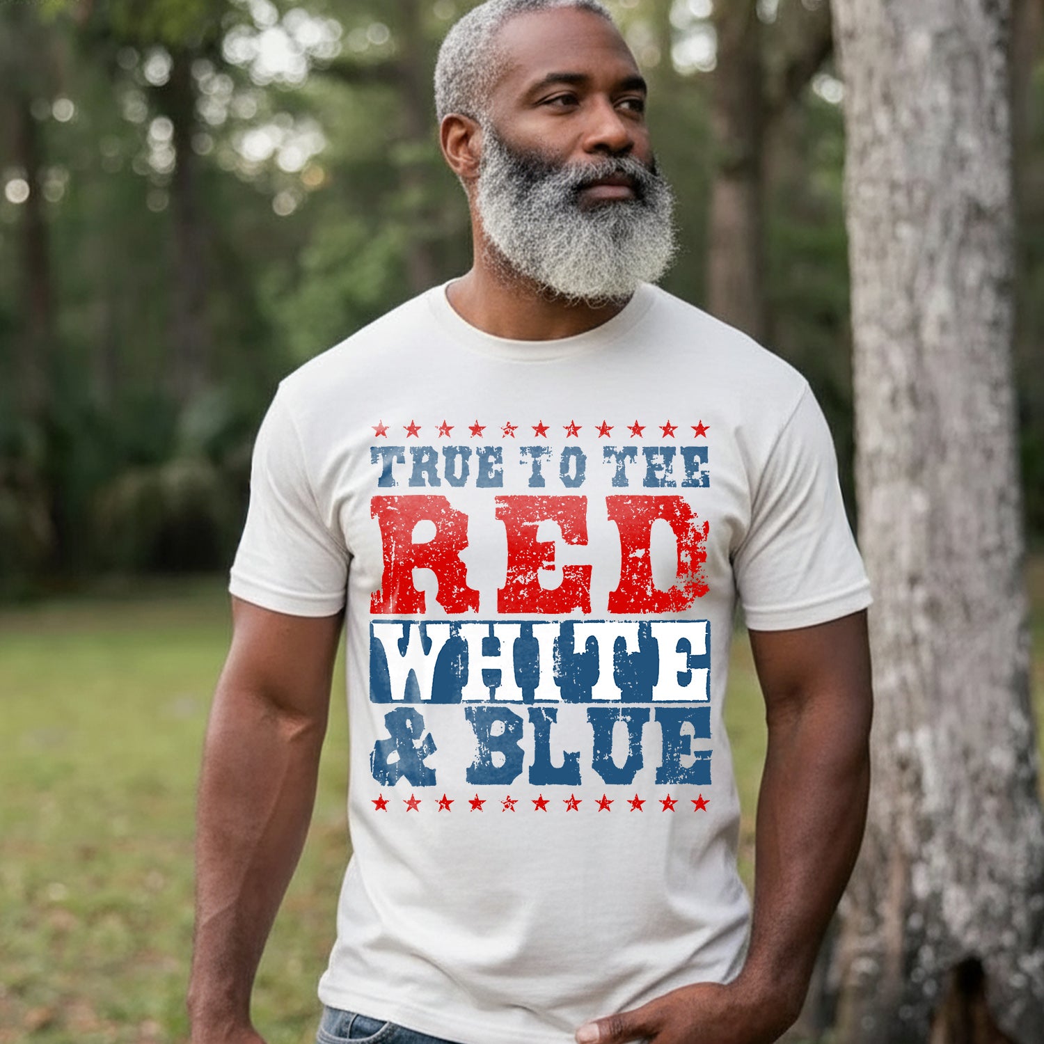 True to the Red White and Blue American T-Shirt Secondary image