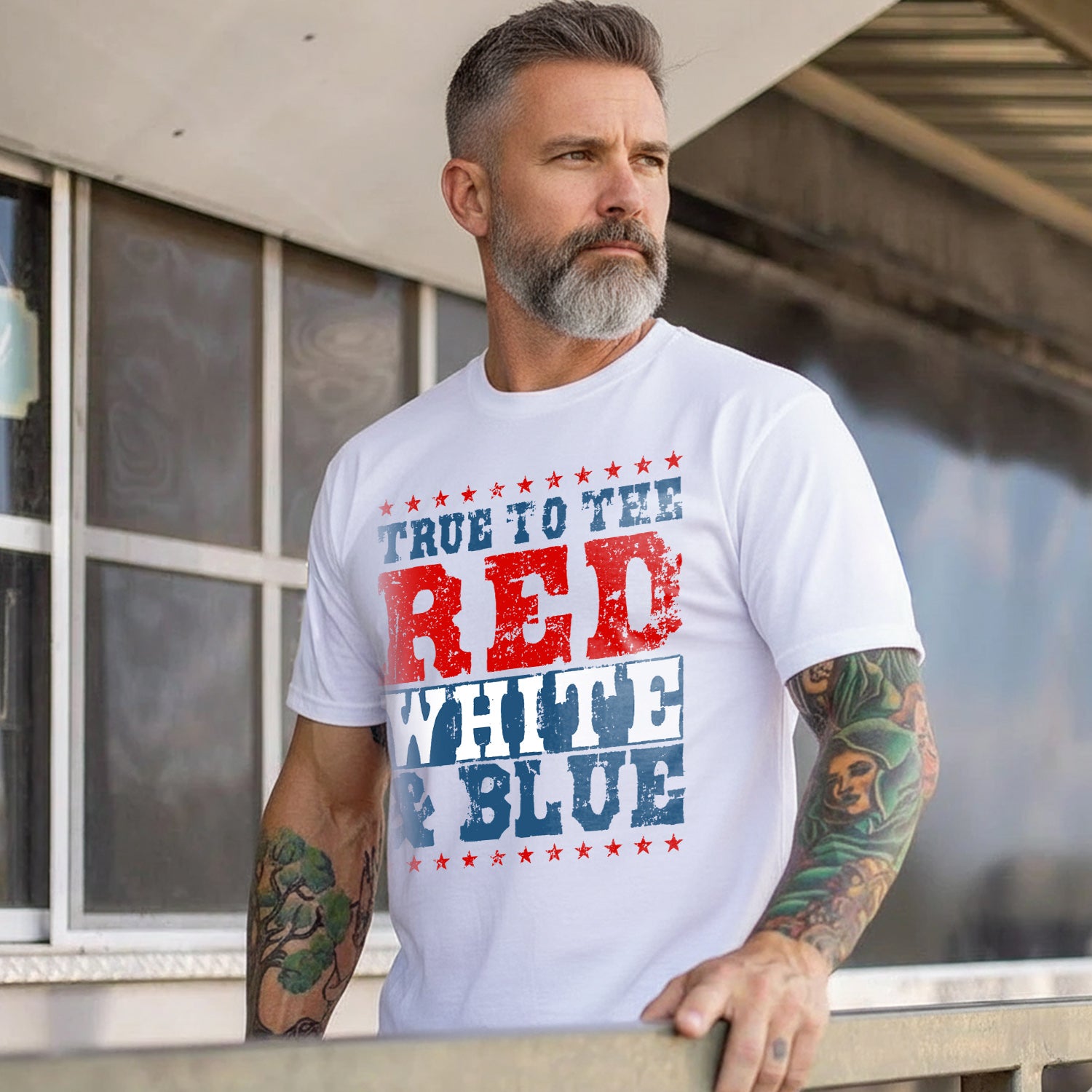 True to the Red White and Blue American T-Shirt