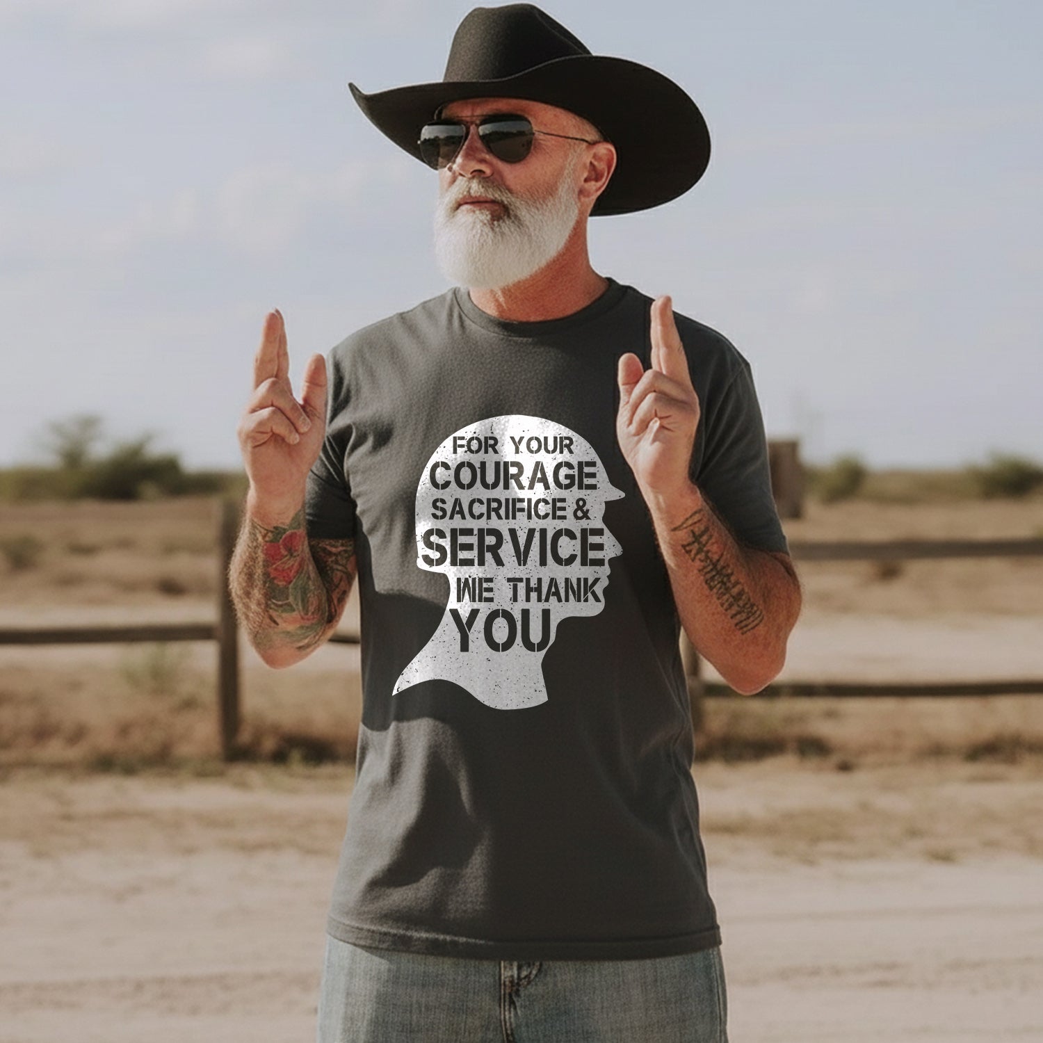 For Your Courage Sacrifice and Service We T-Shirt