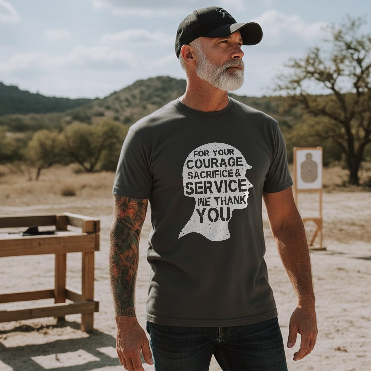 For Your Courage Sacrifice and Service We T-Shirt