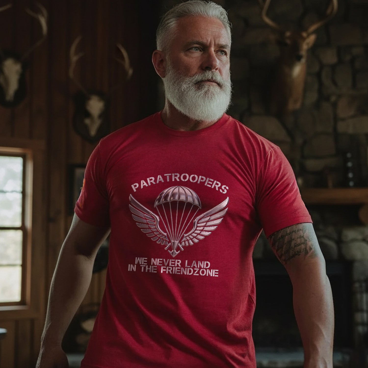 Paratroopers We Never Land in the Friendzone T-Shirt Secondary image