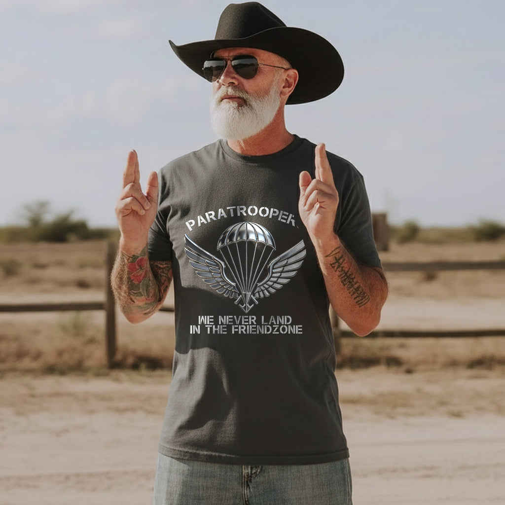 Paratroopers We Never Land in the Friendzone T-Shirt