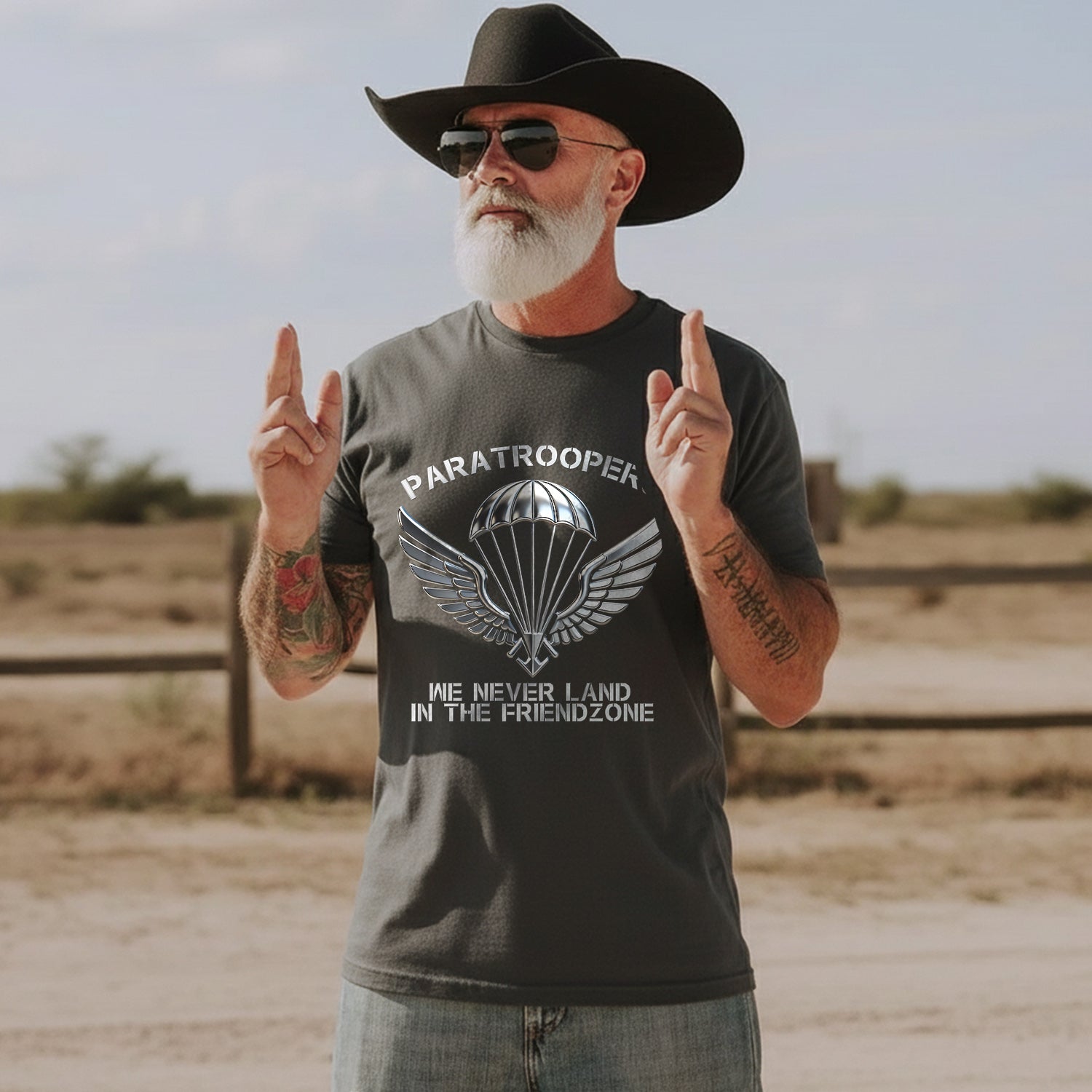 Paratroopers We Never Land in the T-Shirt