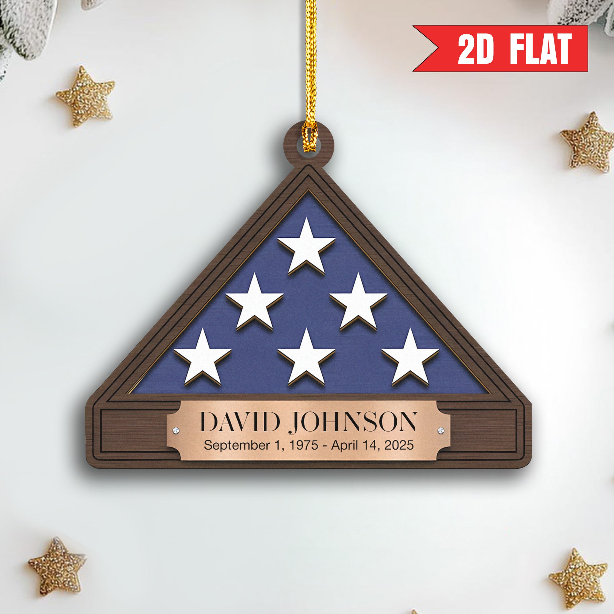 U.S. Military Tribute Personalized  Acrylic Ornament