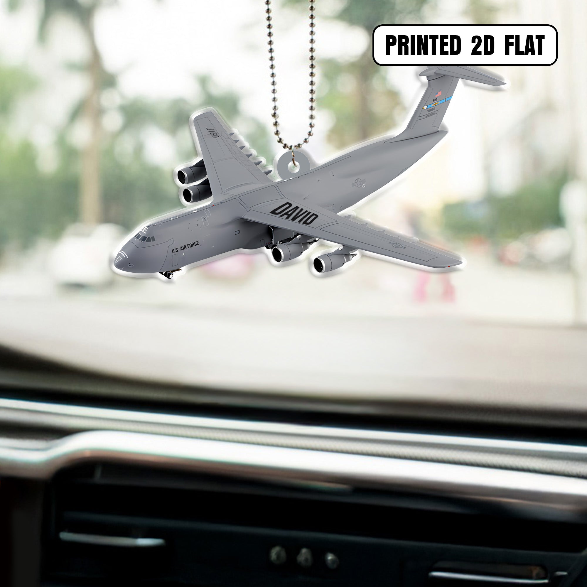 USAF Veteran Pride Personalized Acrylic Ornament