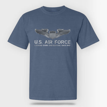 US Air Force Looking Down Comfort Colors T-Shirt