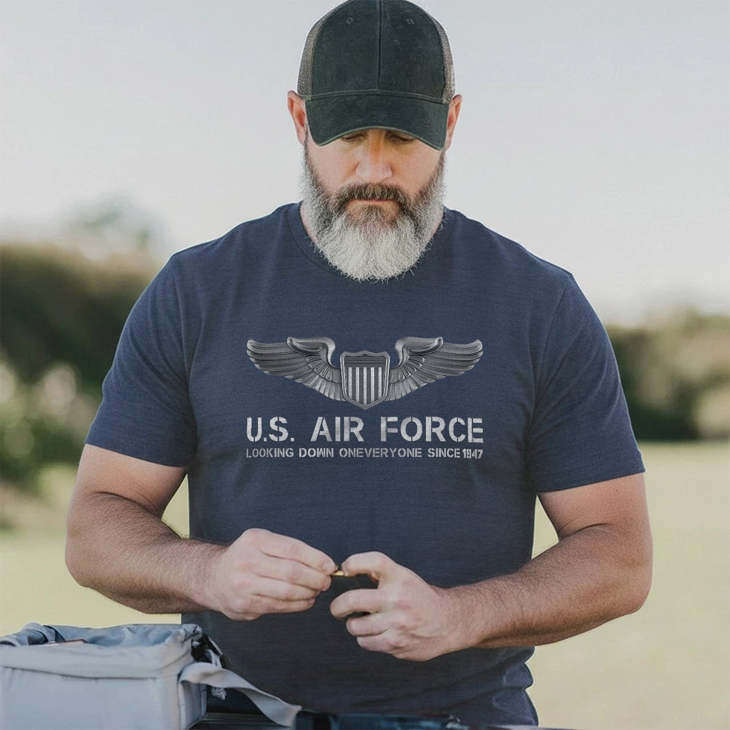 US Air Force Looking Down Comfort Colors T-Shirt