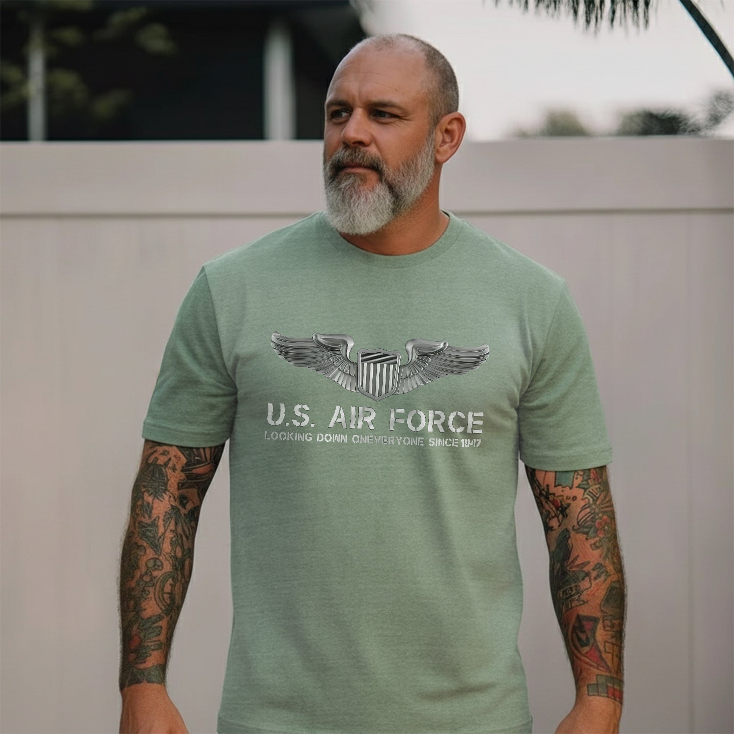 US Air Force Looking Down Comfort Colors T-Shirt