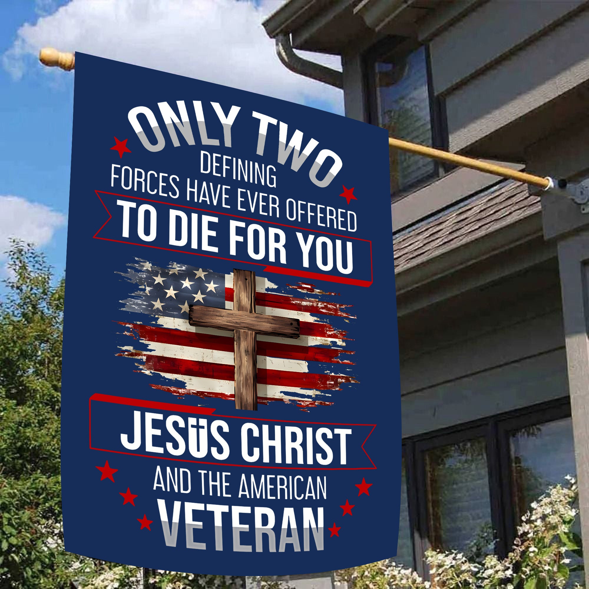 American Veteran Flag - Proudly Serving for You