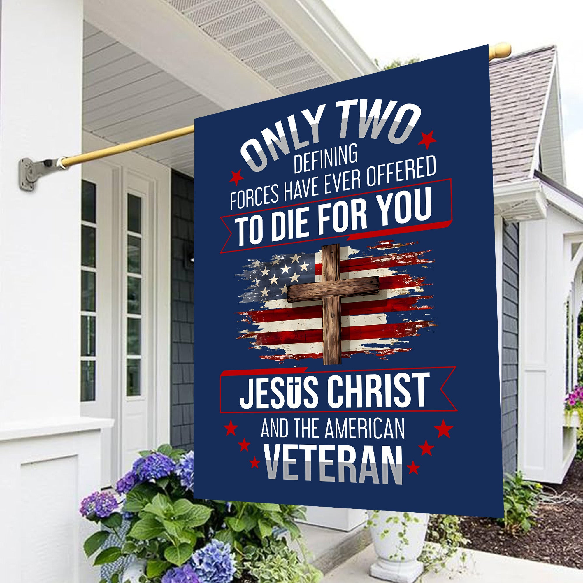 American Veteran Flag - Proudly Serving for You